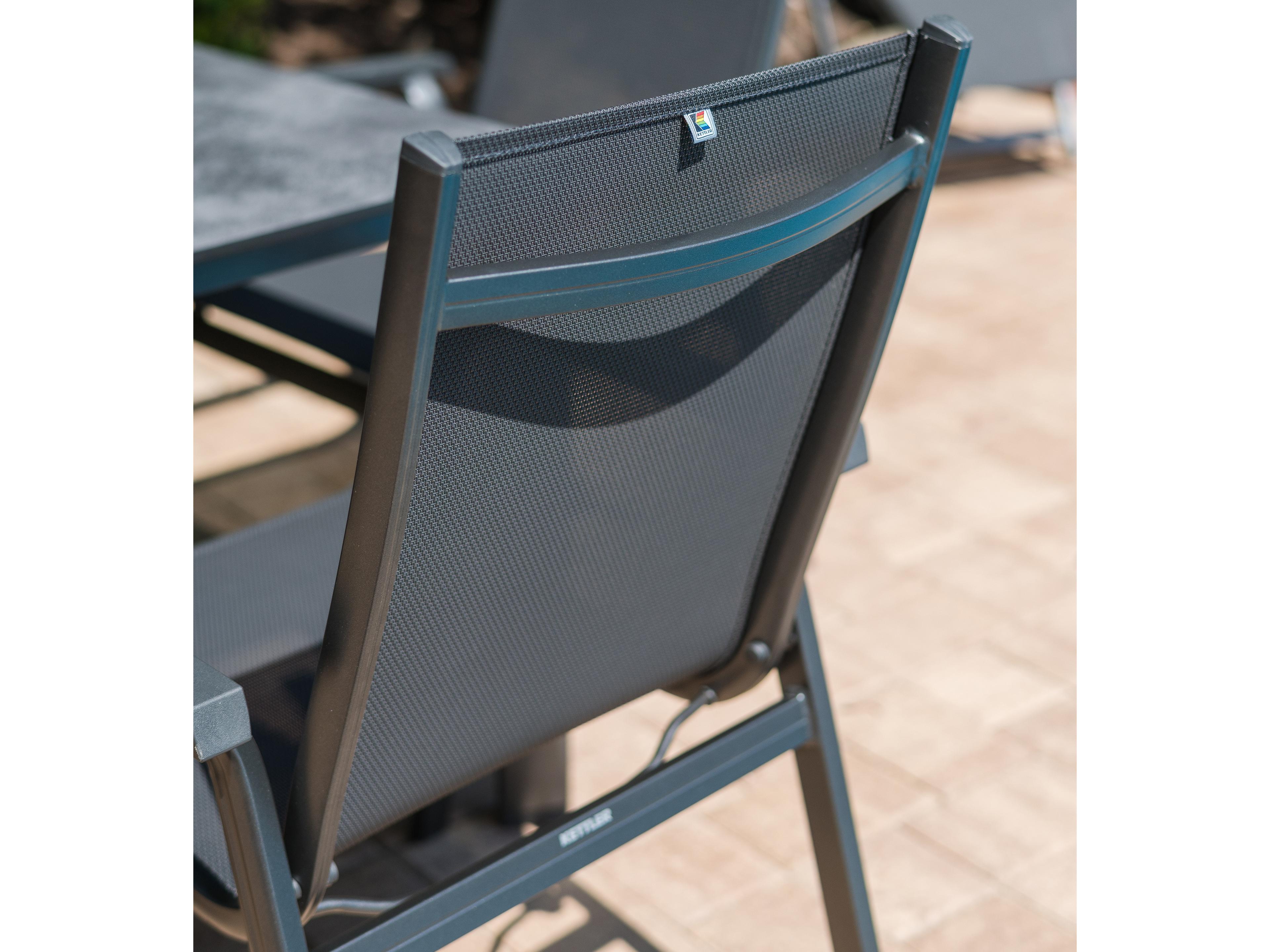 Kettler Basic Plus Grey Grey Aluminum Dining Set