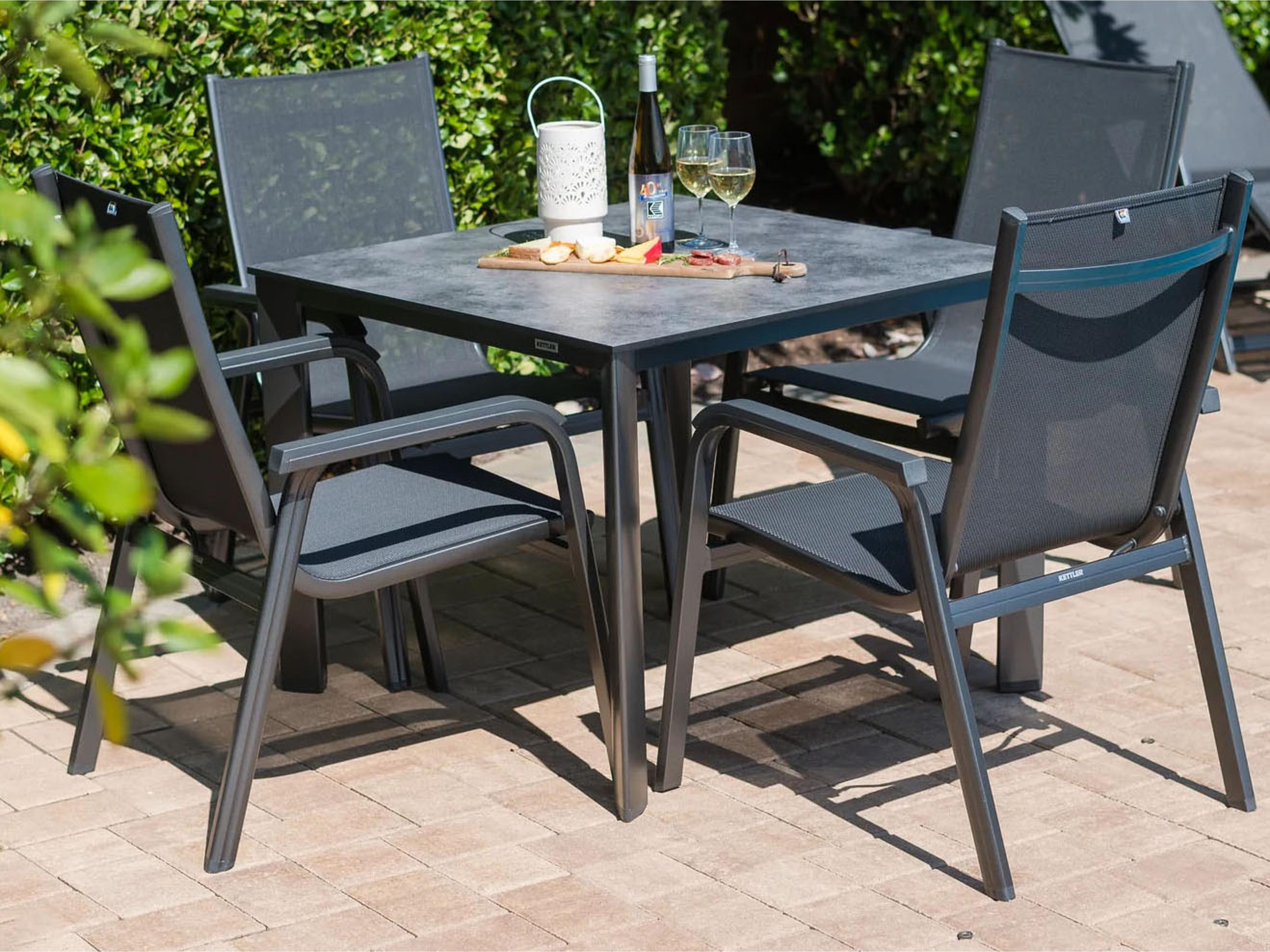 Kettler BASIC PLUS Stack Chair Set of 4