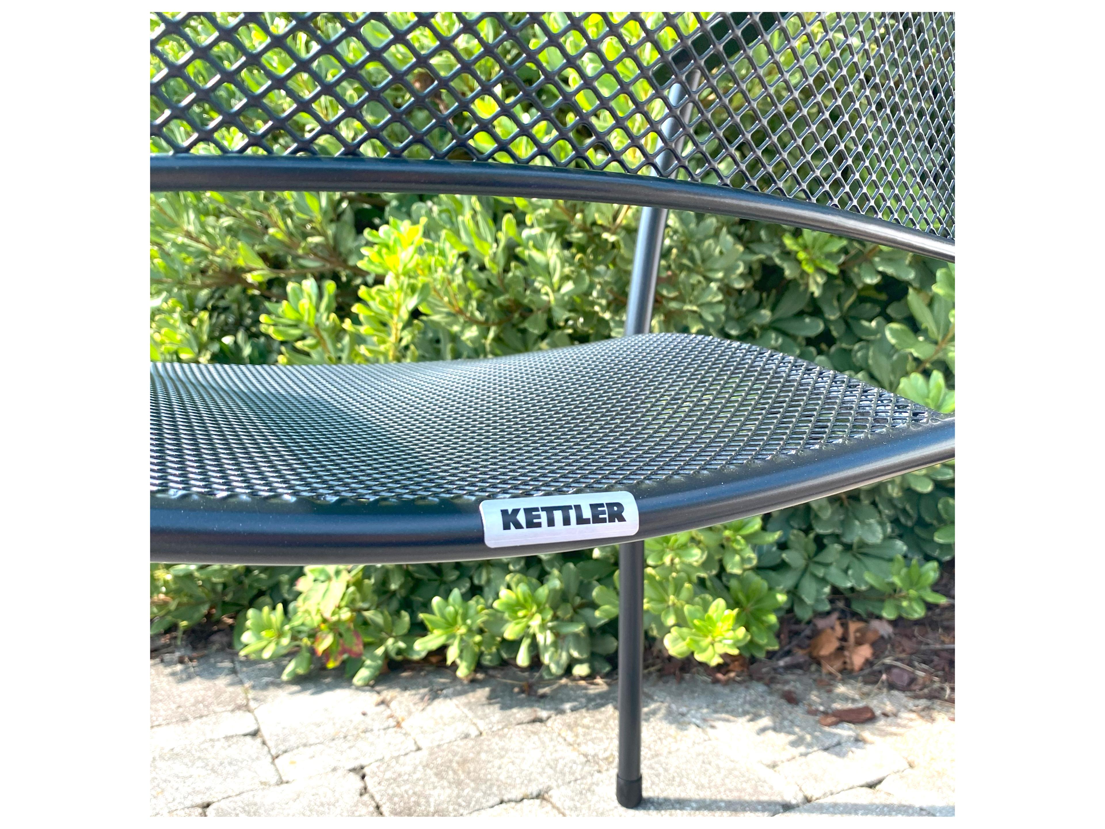 Kettler Caredo Wrought Iron Gray 7 Piece Patio Dining Set