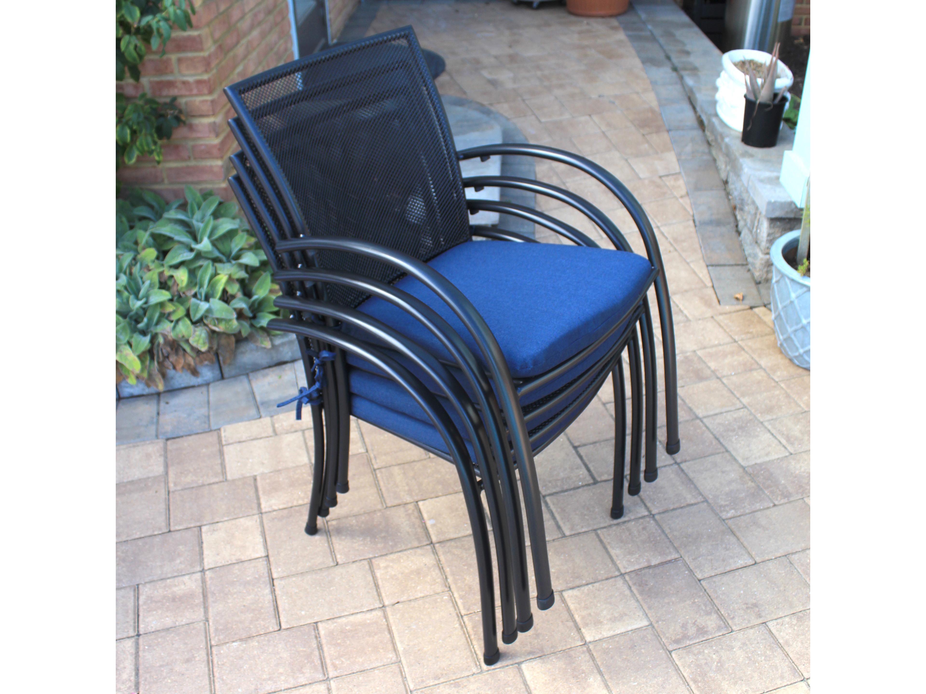 Kettler Pilano Wrought Iron Gray Dining Arm Chair Set of 6