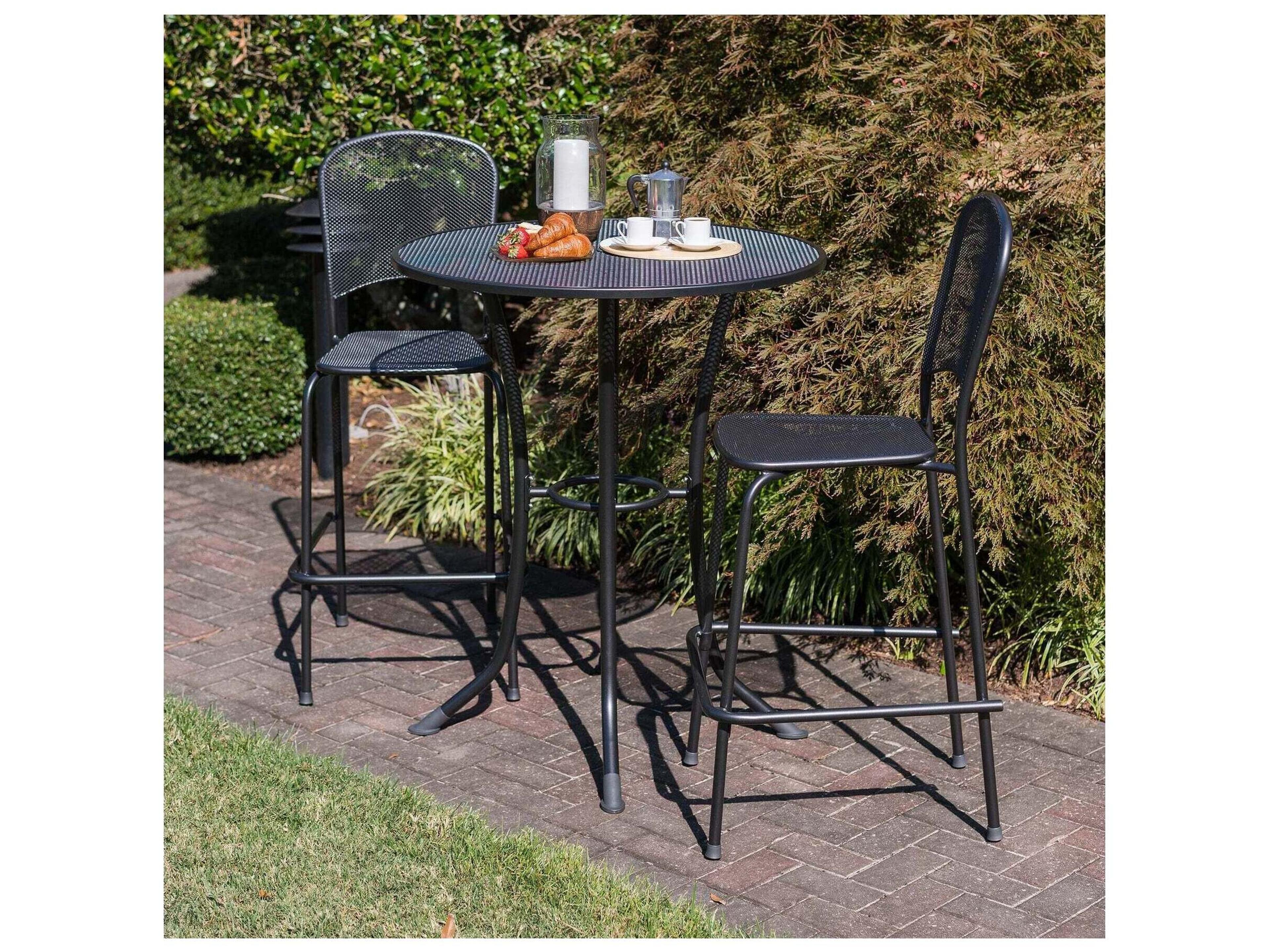 Kettler Carlo Wrought Iron Outdoor Bar Stool
