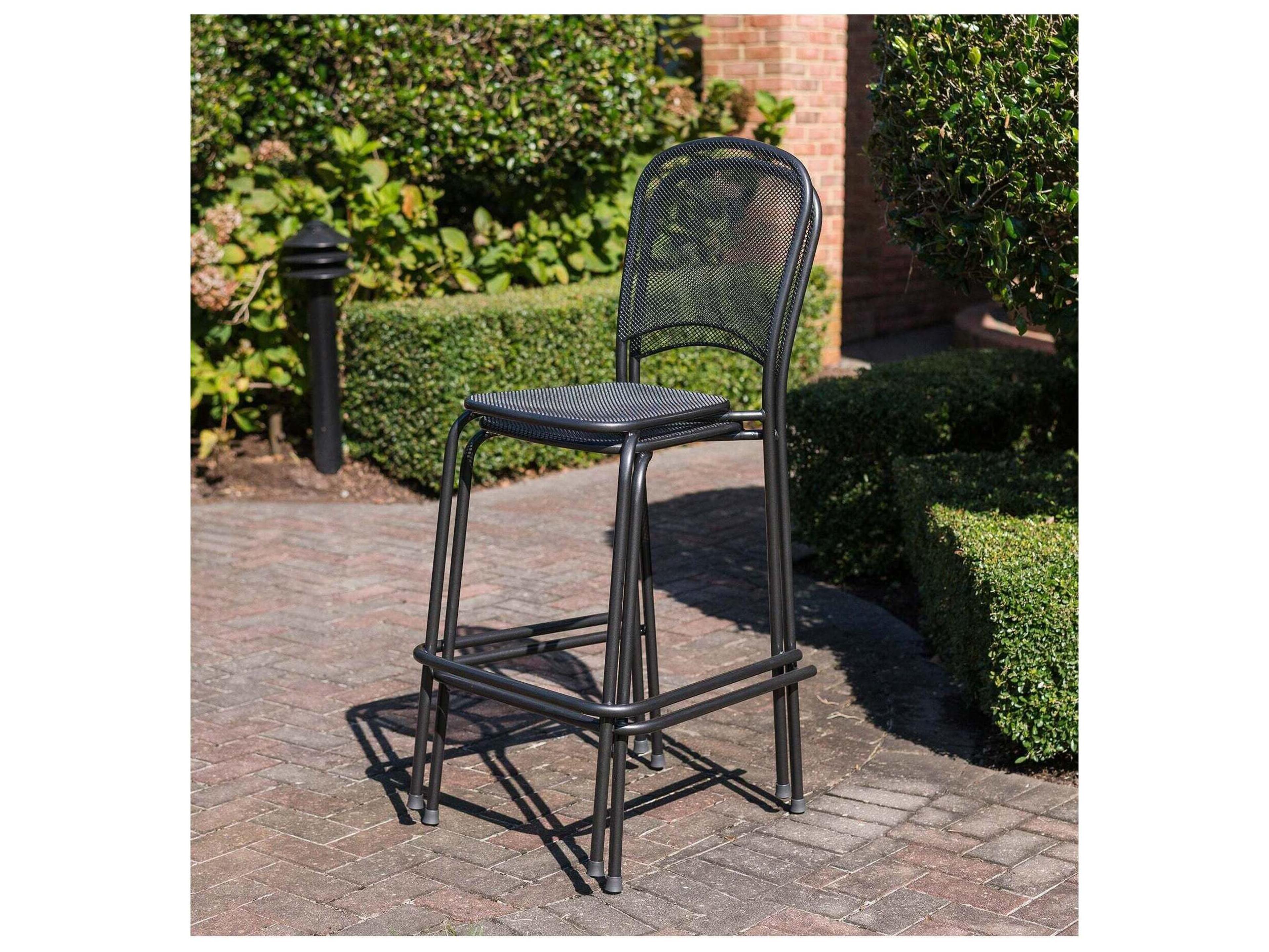 Kettler Carlo Wrought Iron Outdoor Bar Stool