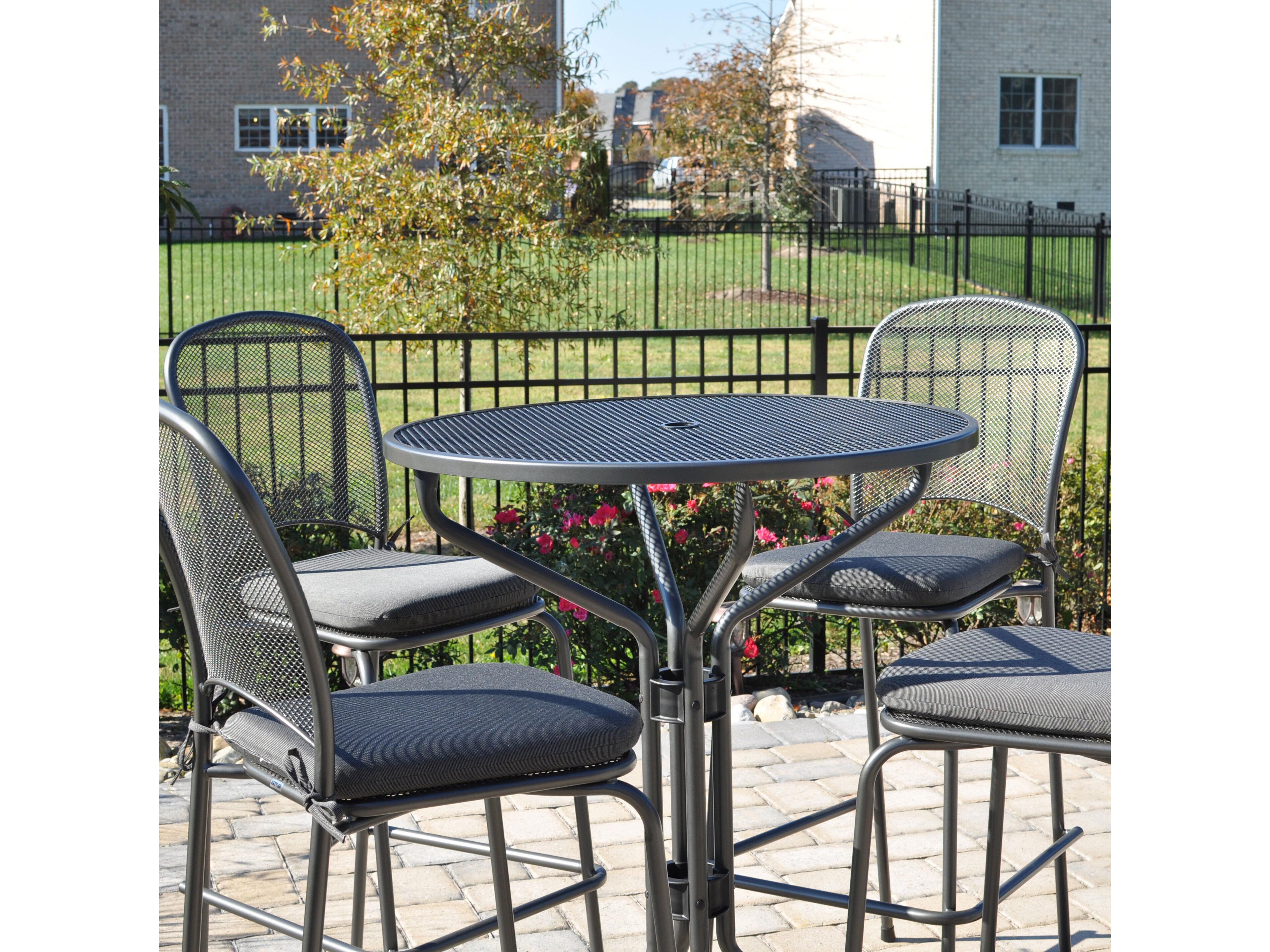 Kettler Carlo Steel Gray 5 Piece Bar Set