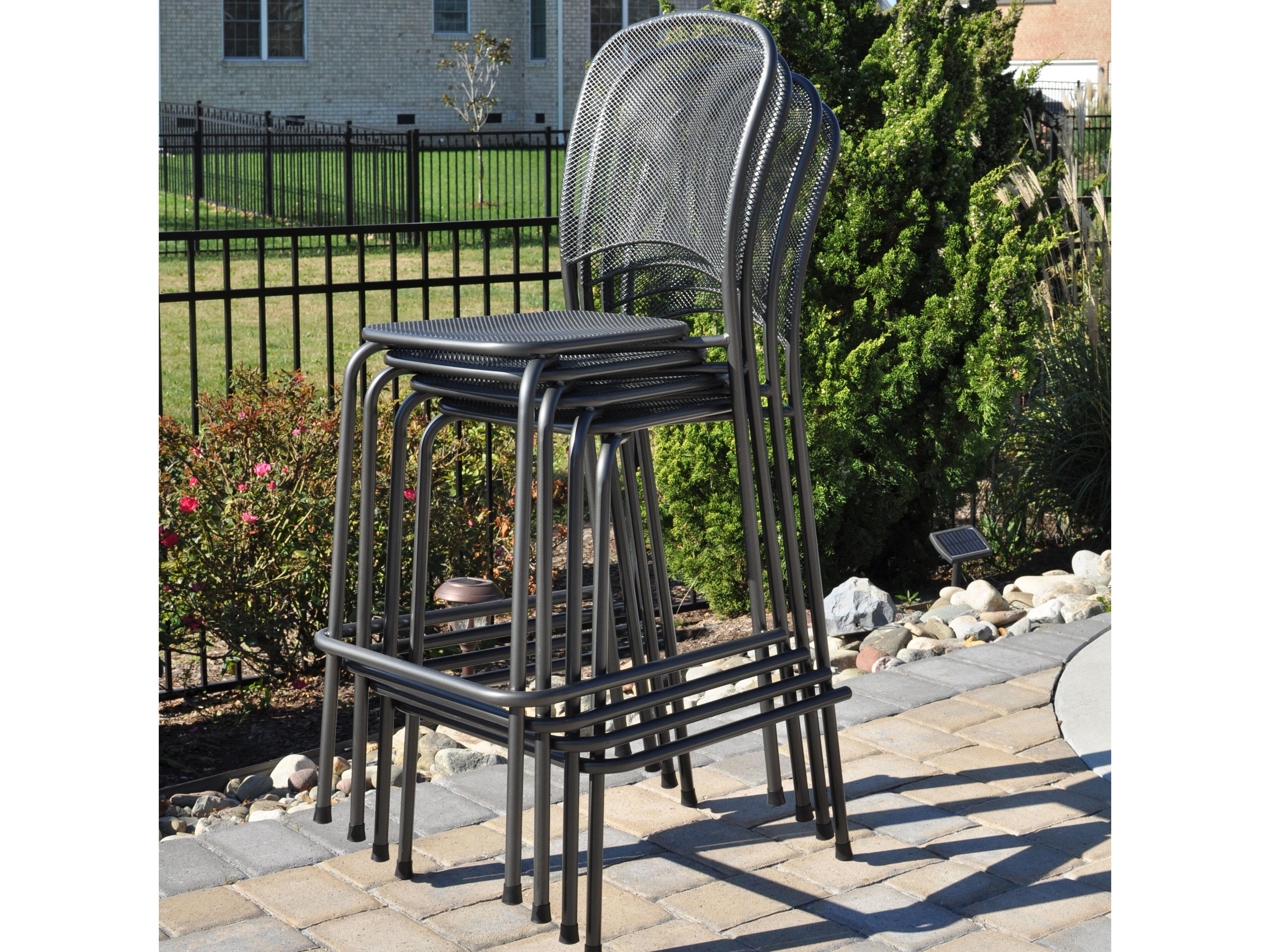 Kettler Carlo Steel Gray 5 Piece Bar Set