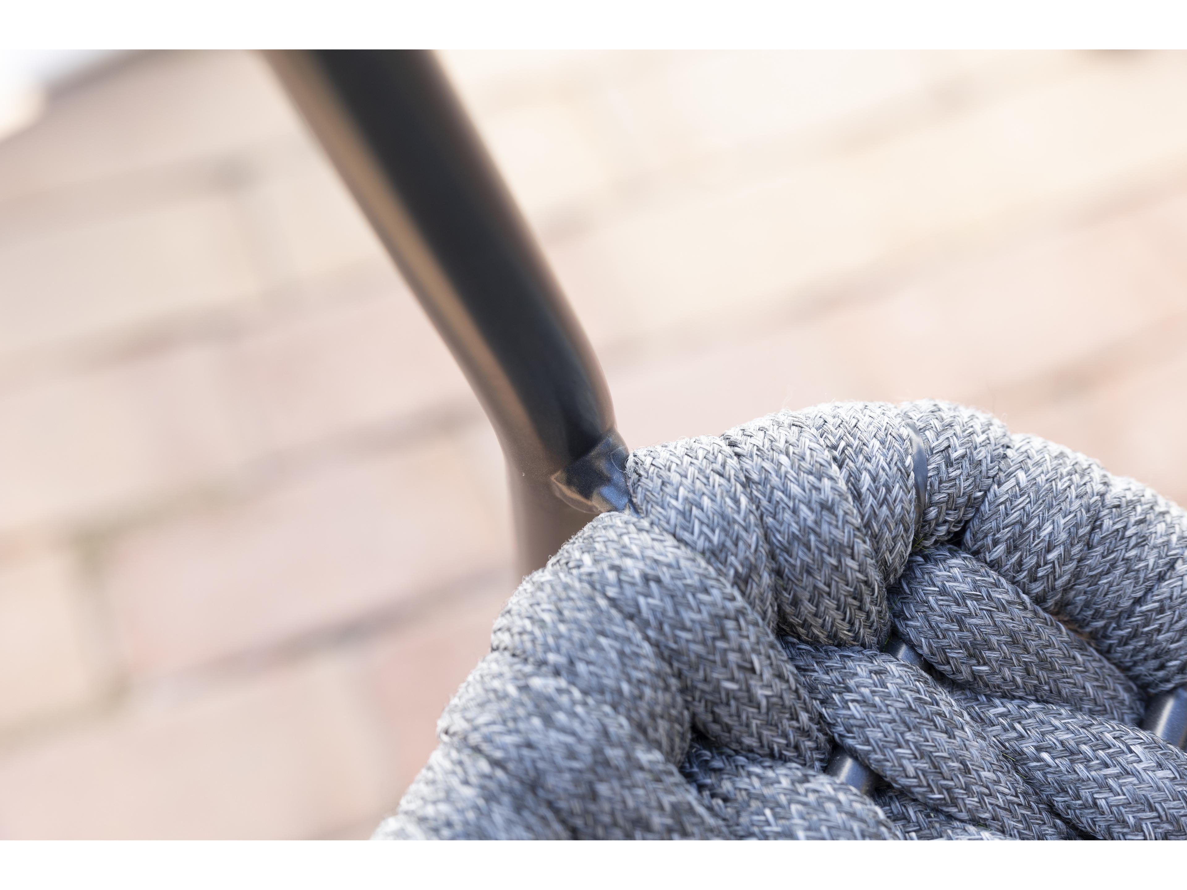 Kettler Metro Grey grey Rope Steel Dining Chair Set of 4