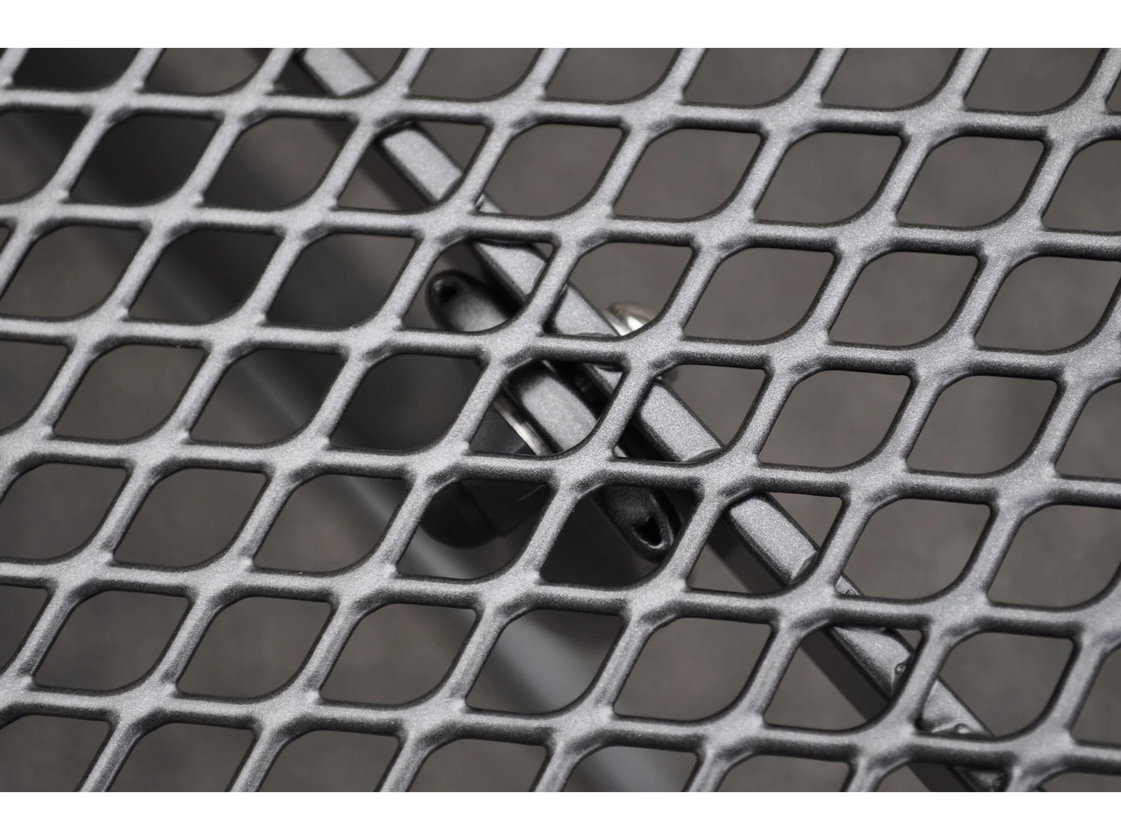 Kettler Mesh Steel Gray Round Outdoor Patio Bistro Table