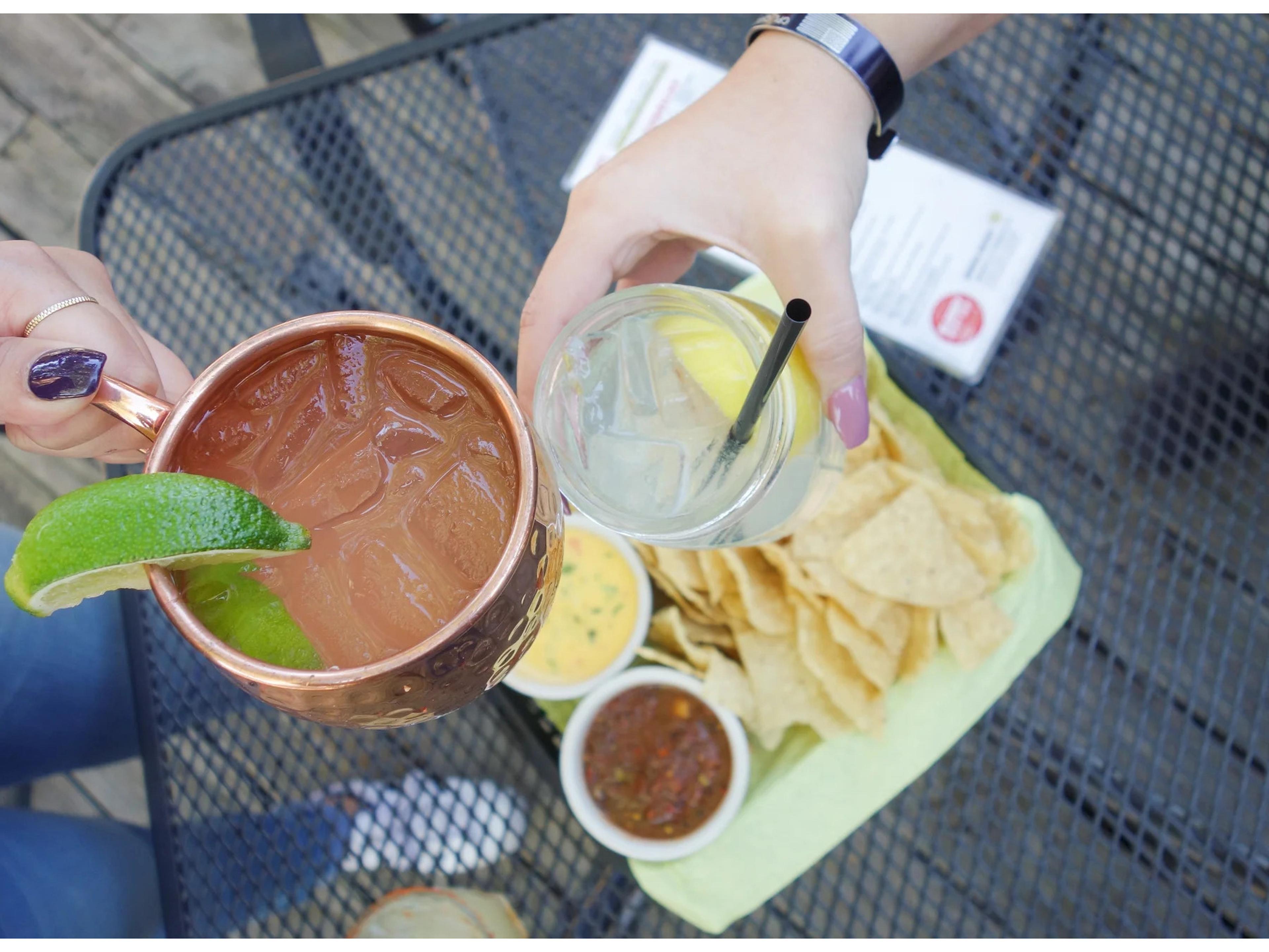 Kettler Mesh Steel Square Outdoor Patio Bar Table with Umbrella Hole