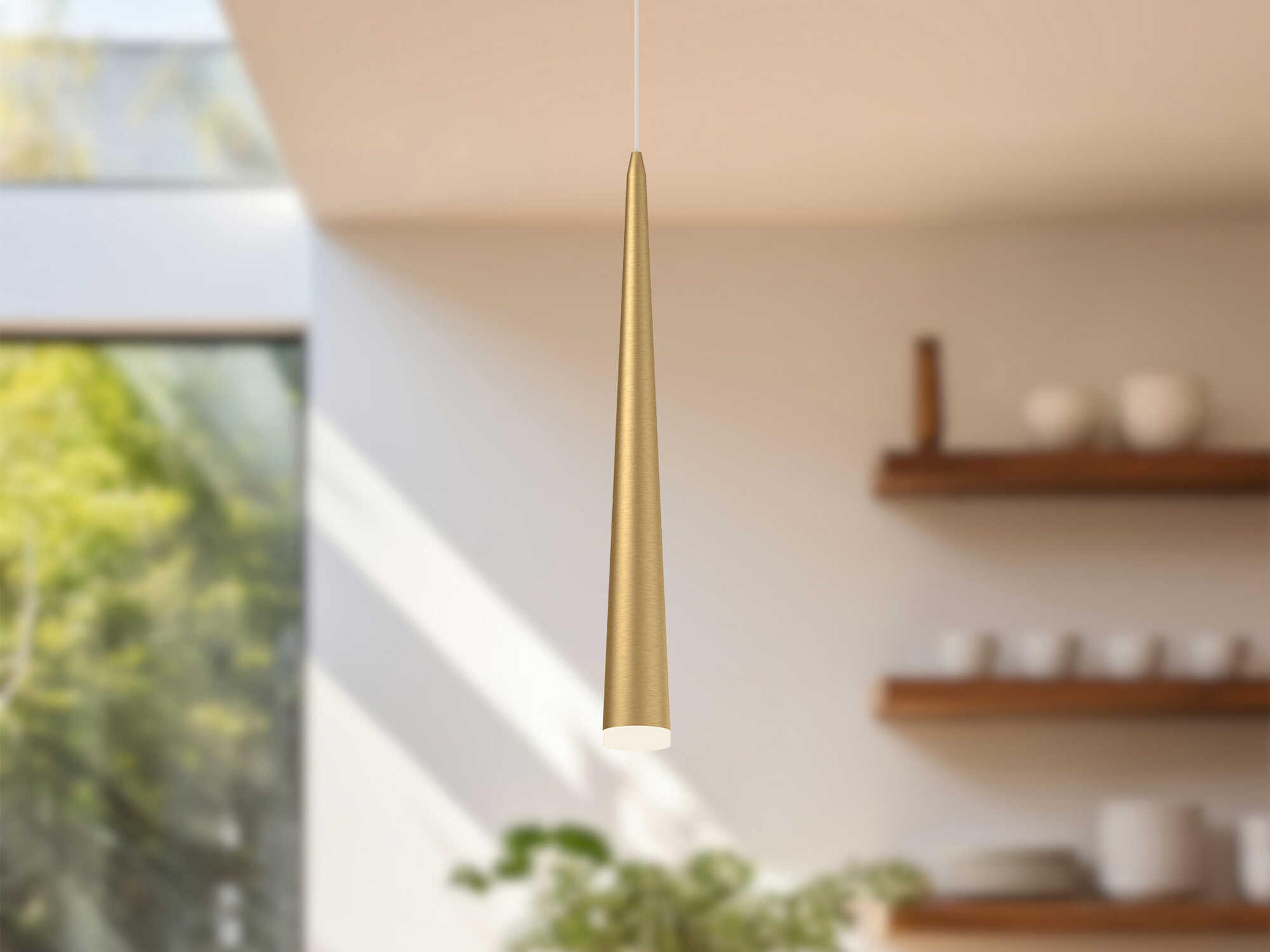 Kuzco Lighting Mina Brushed Gold Mini Pendant
