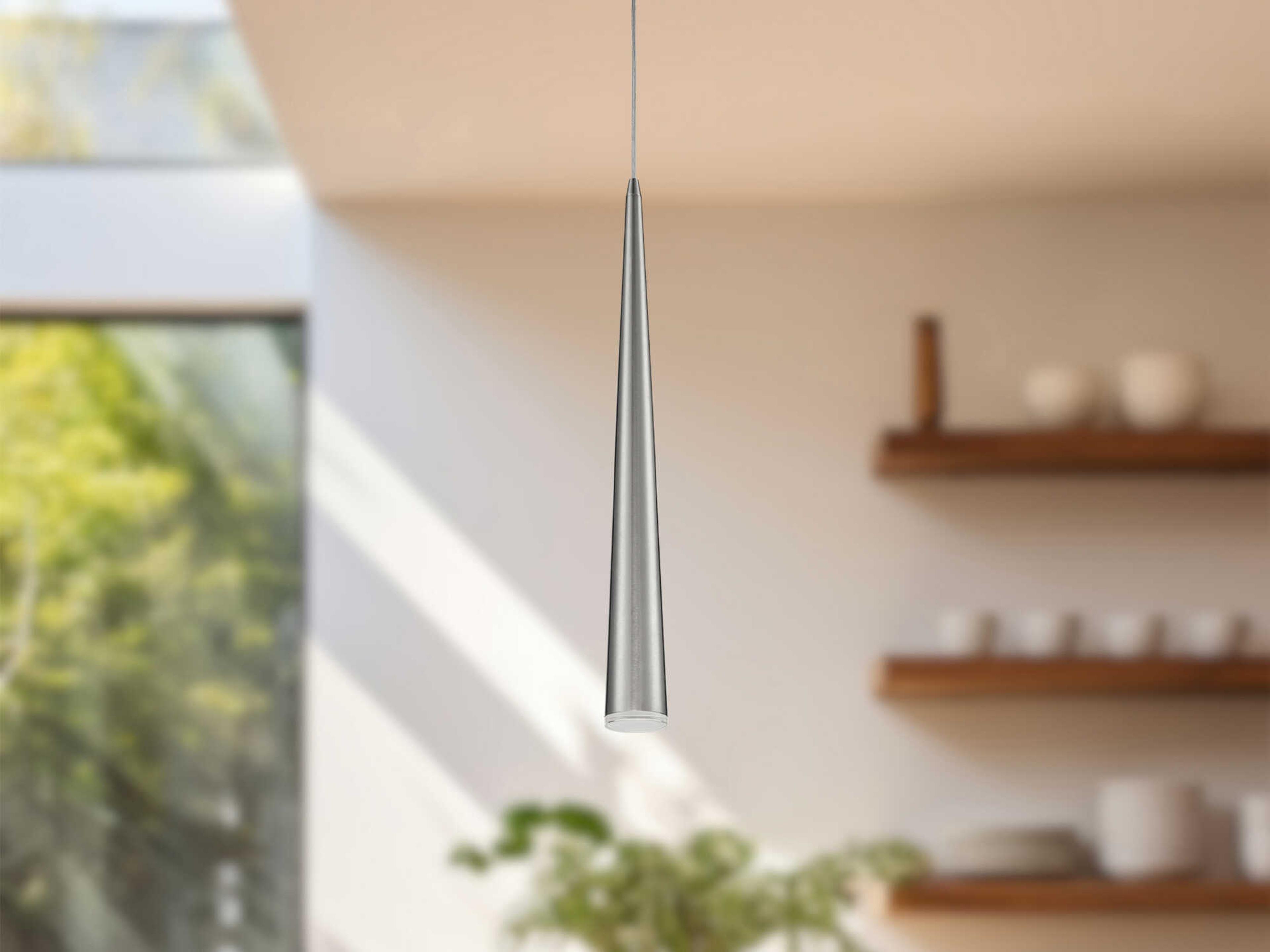 Kuzco Lighting Mina Brushed Nickel Mini Pendant