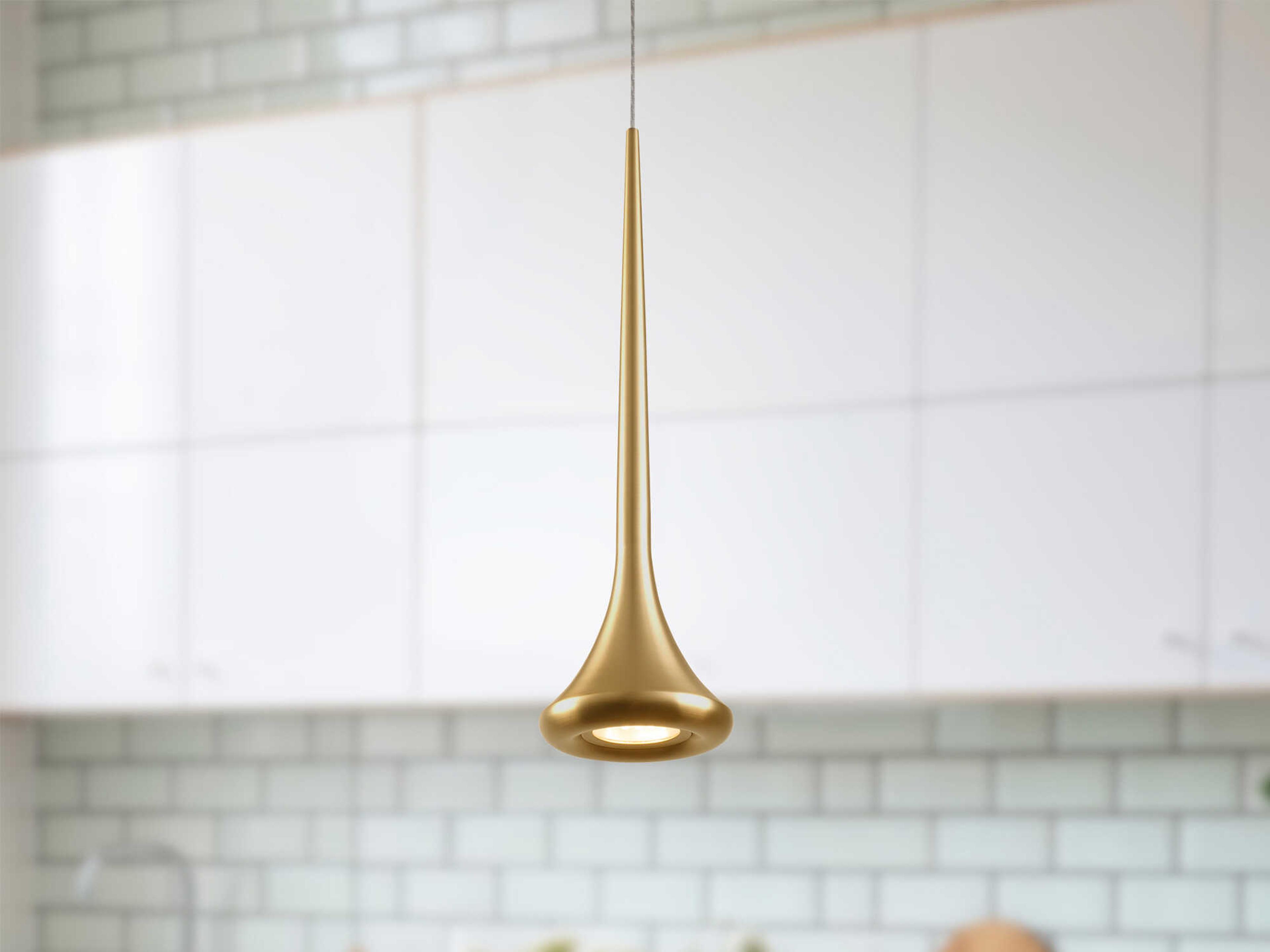 Kuzco Lighting Bach Brushed Gold Mini Pendant