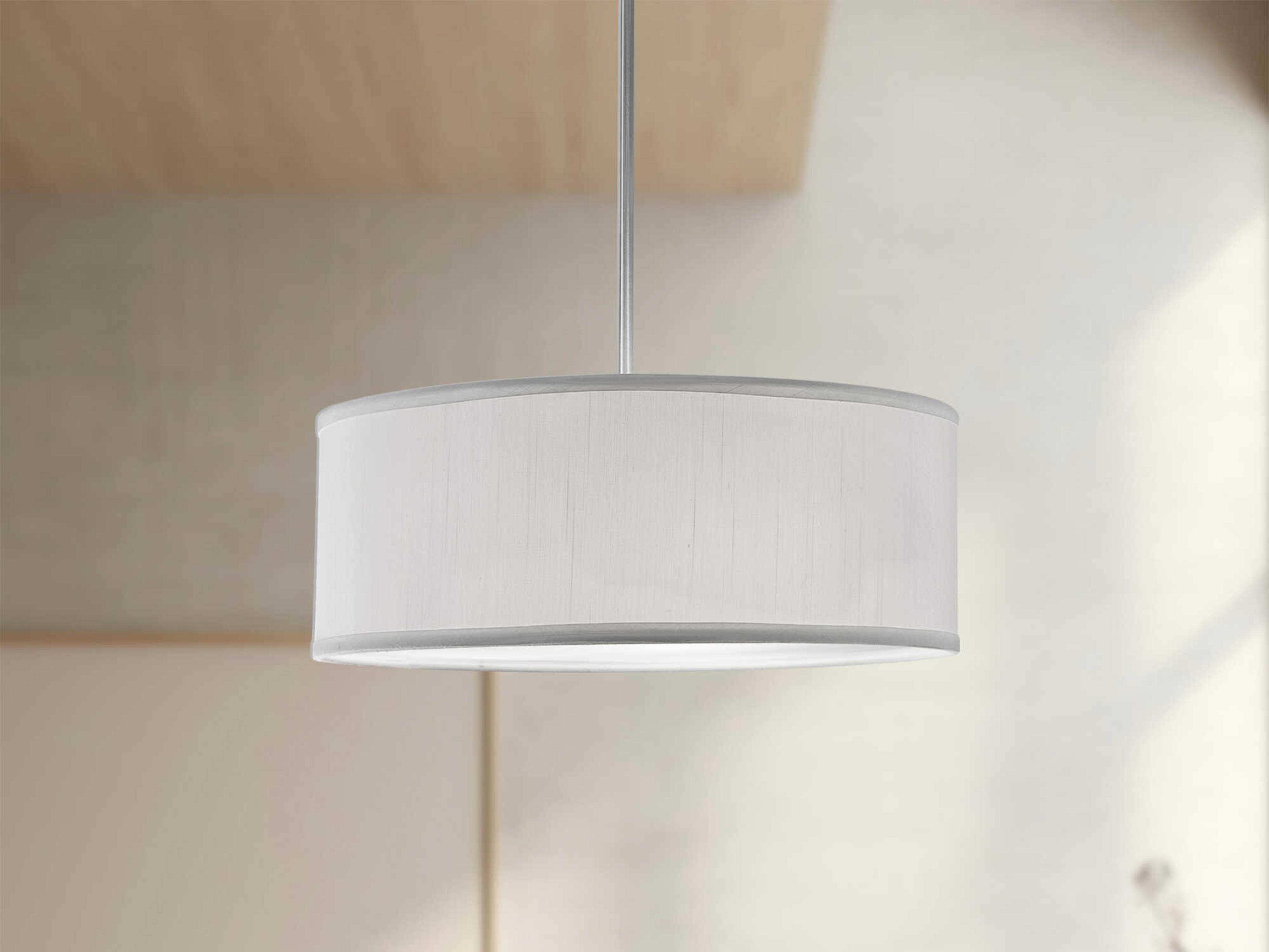 Kuzco Lighting Gregory 3-Light White Drum Pendant