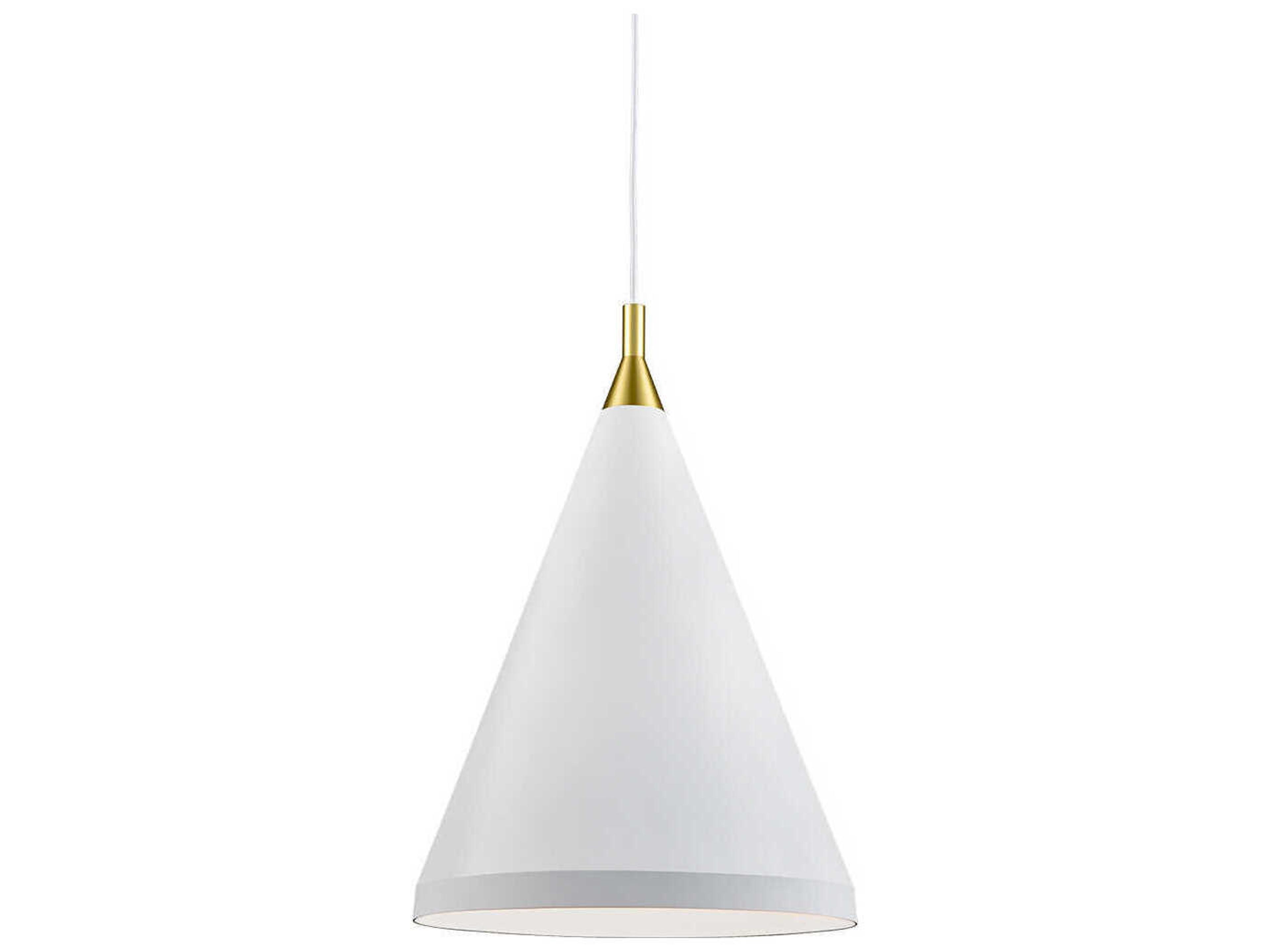 Dorothy 1-Light White Gold Pendant