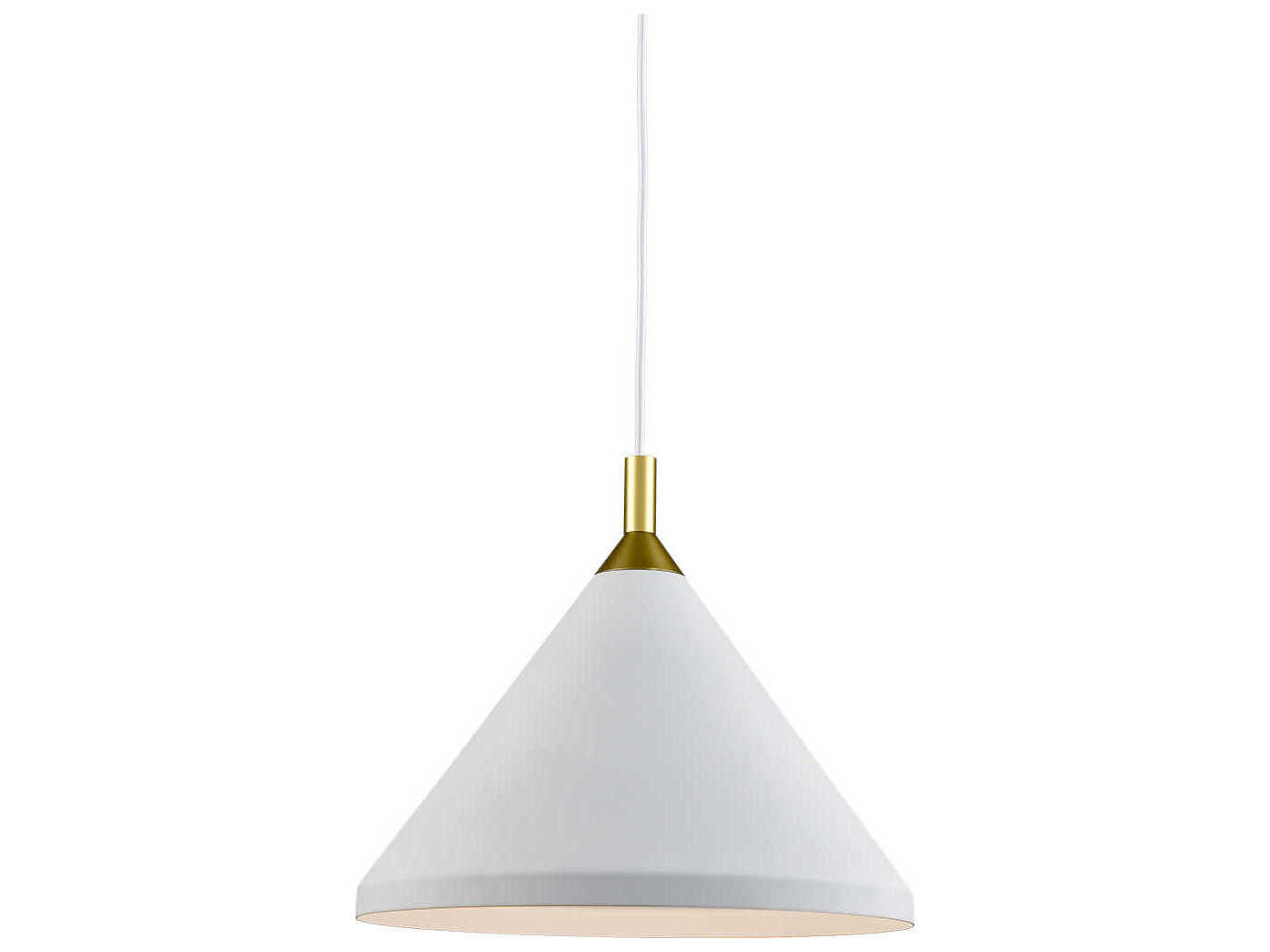 Dorothy 1-Light White Gold Pendant