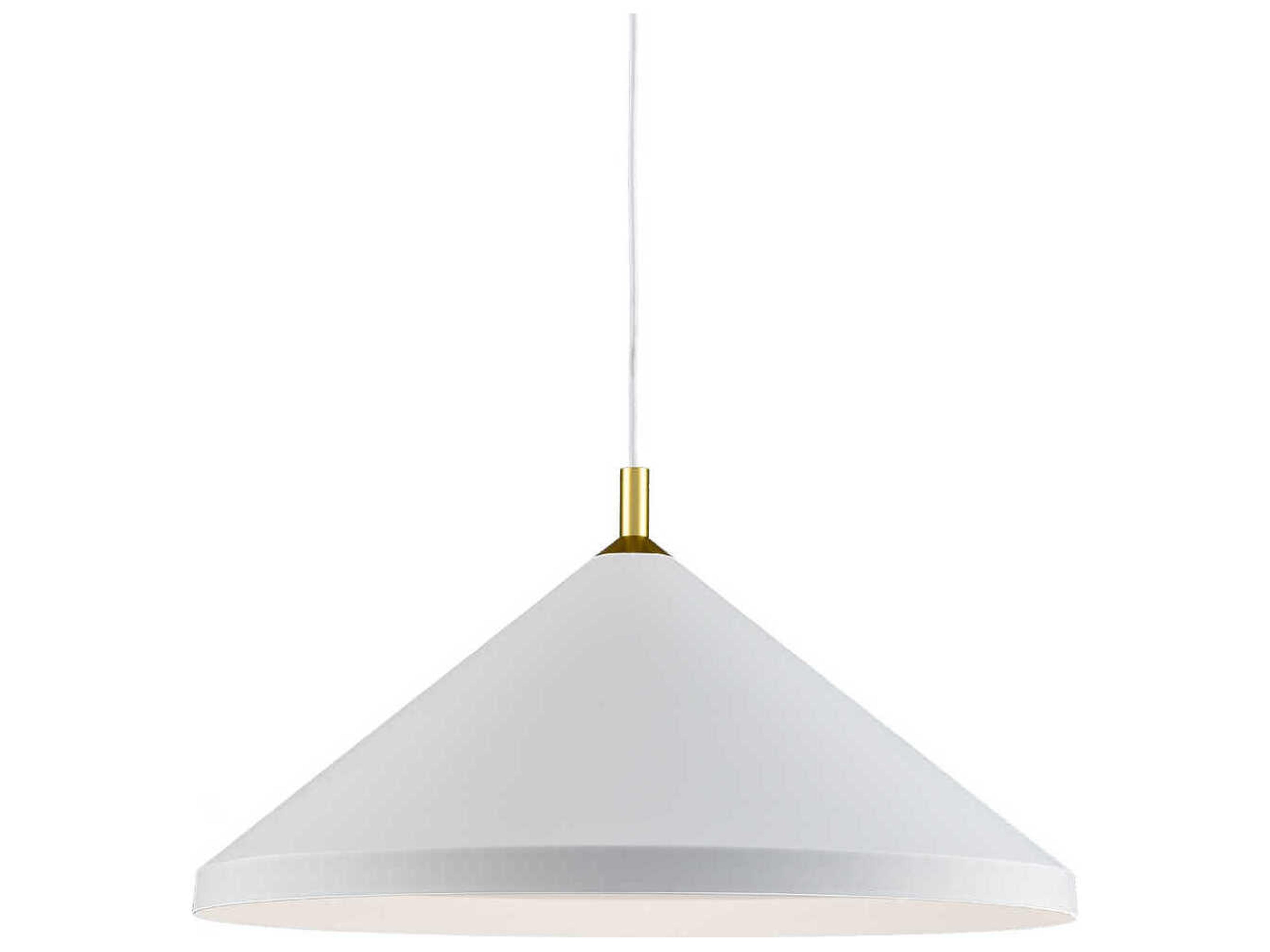 Dorothy 1-Light White Gold Pendant