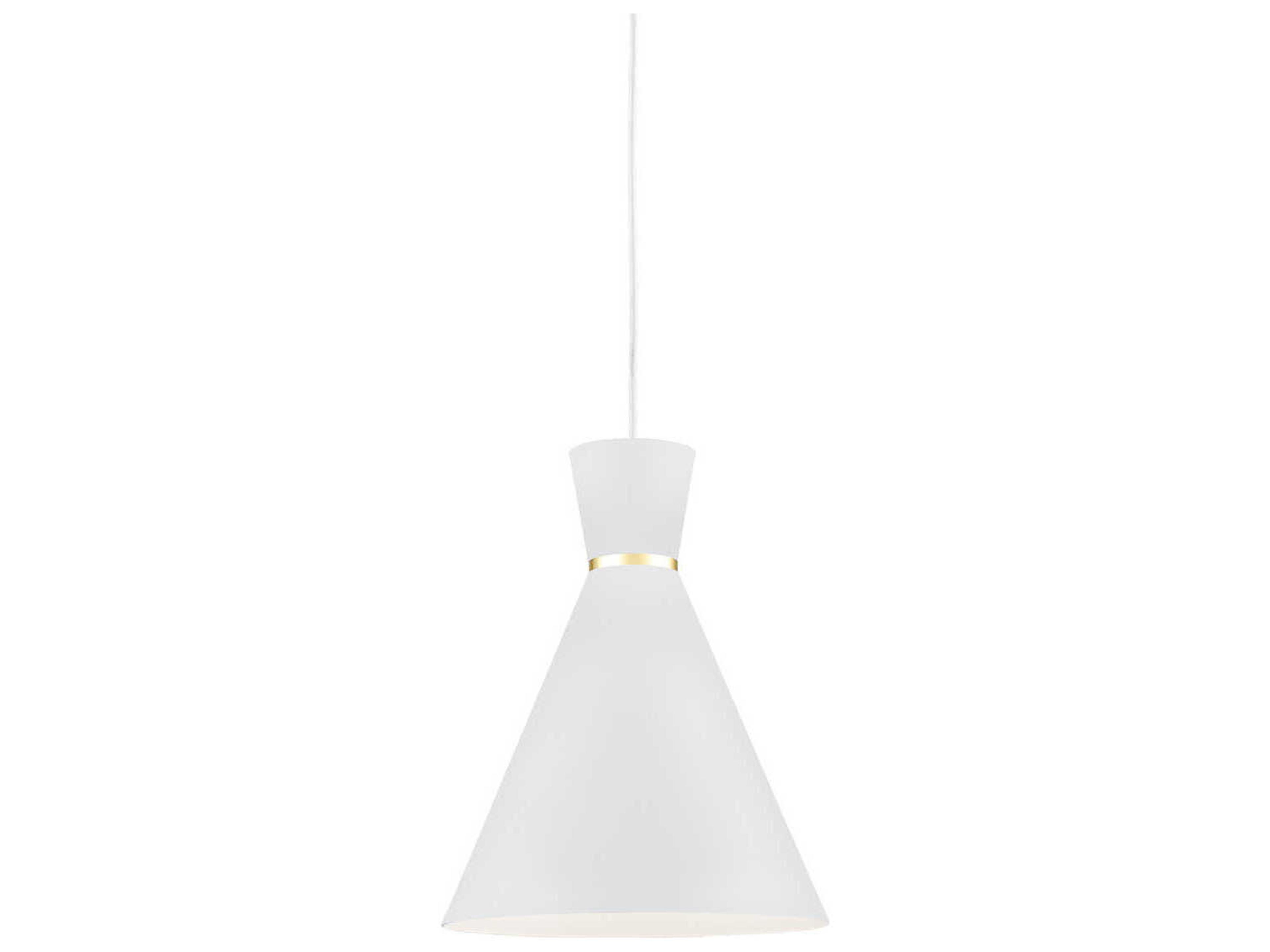 Vanderbilt 1-Light White Gold Mini Pendant