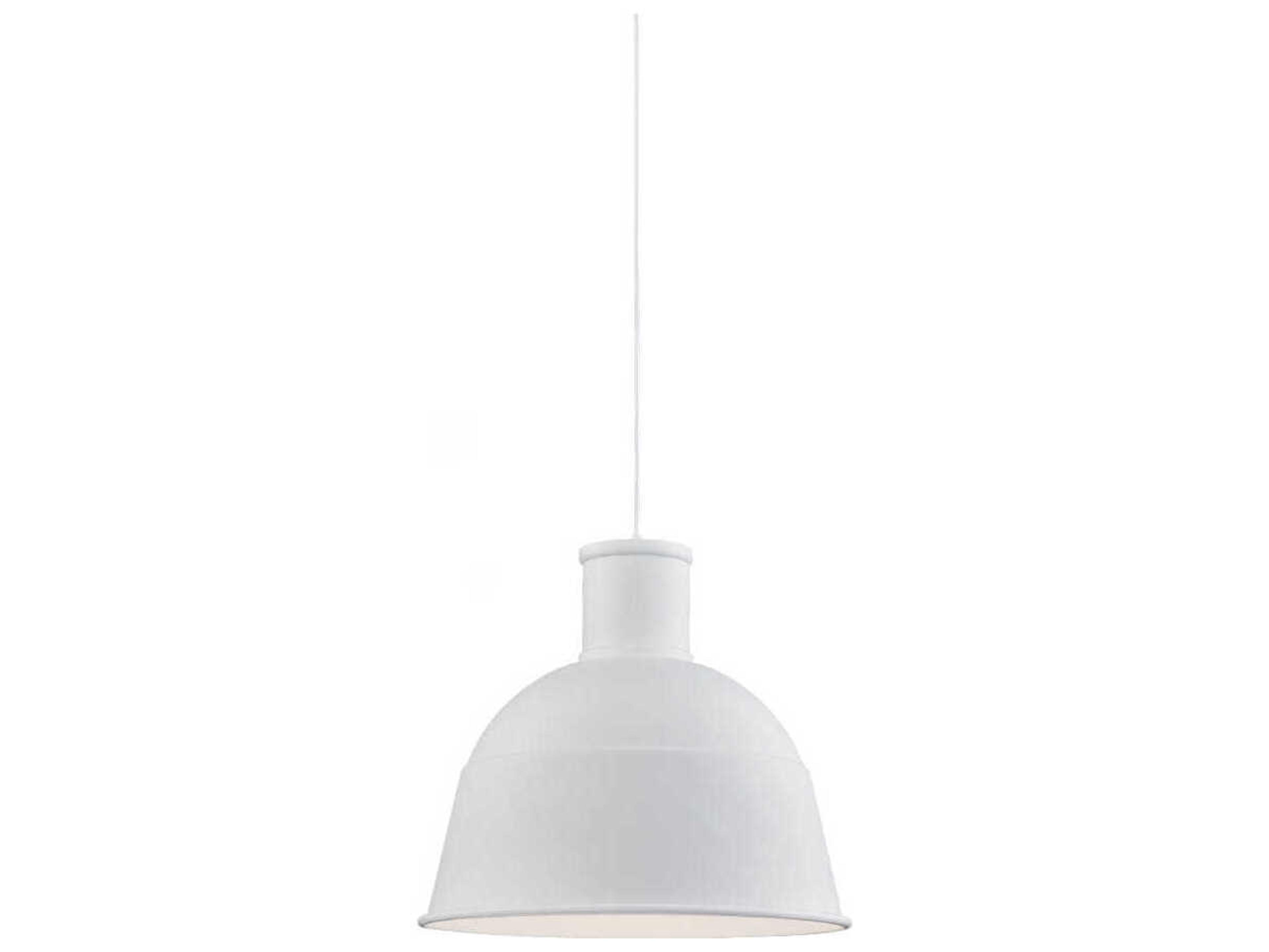 Irving 1-Light White Dome Pendant