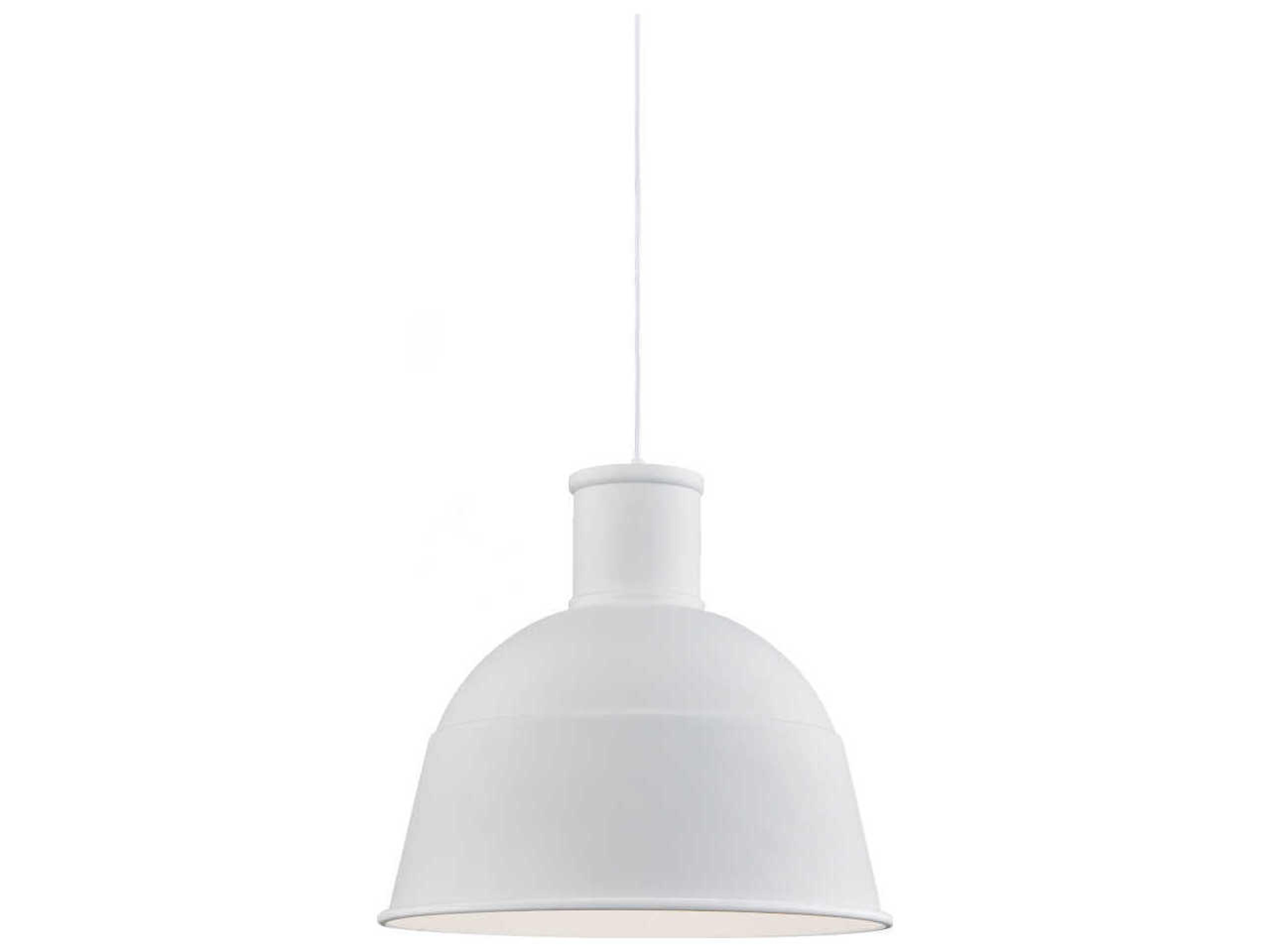 Irving 1-Light White Dome Pendant
