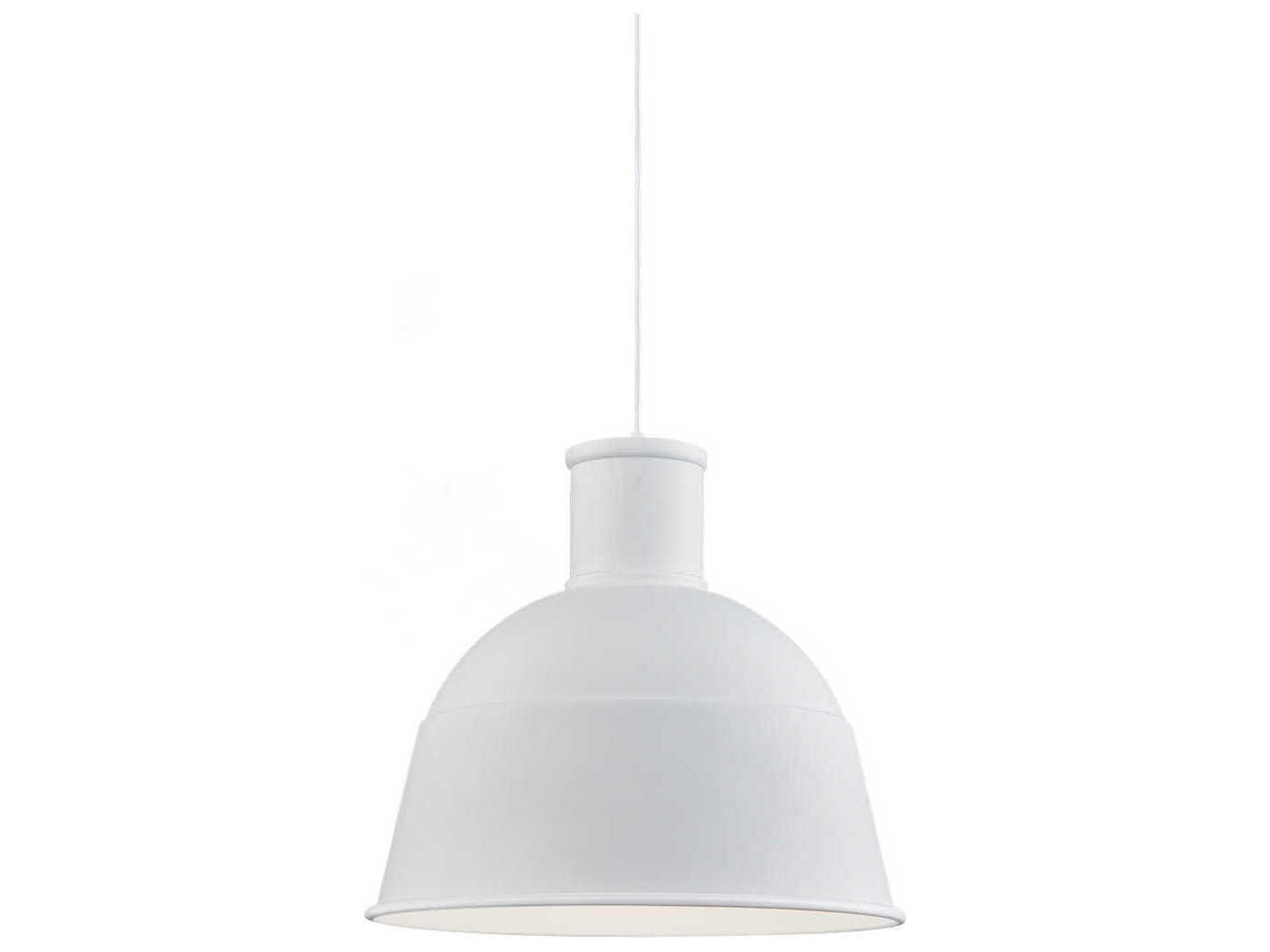 Irving 1-Light White Dome Pendant