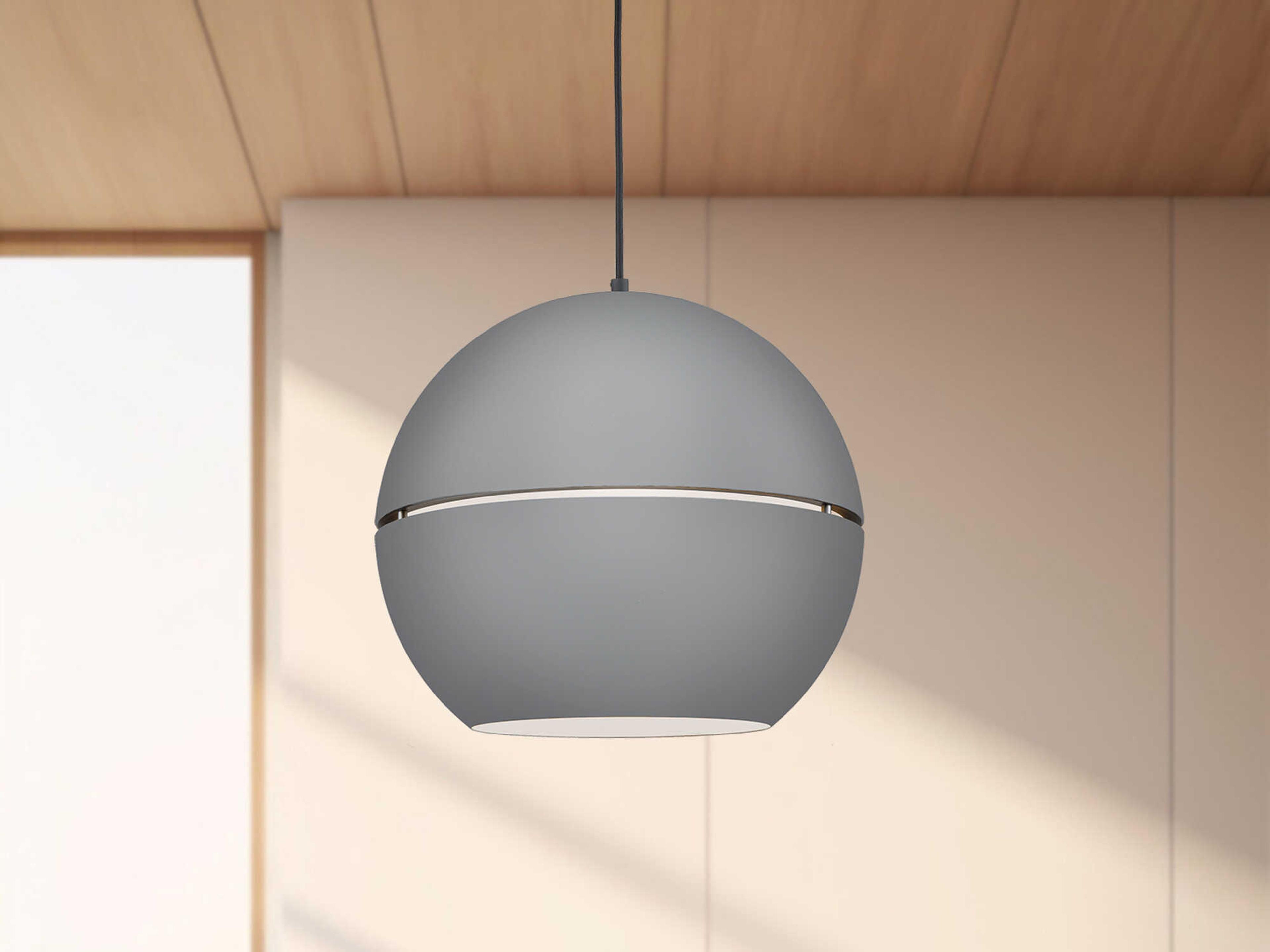 Kuzco Lighting Lucas 1-Light Gray Globe Pendant