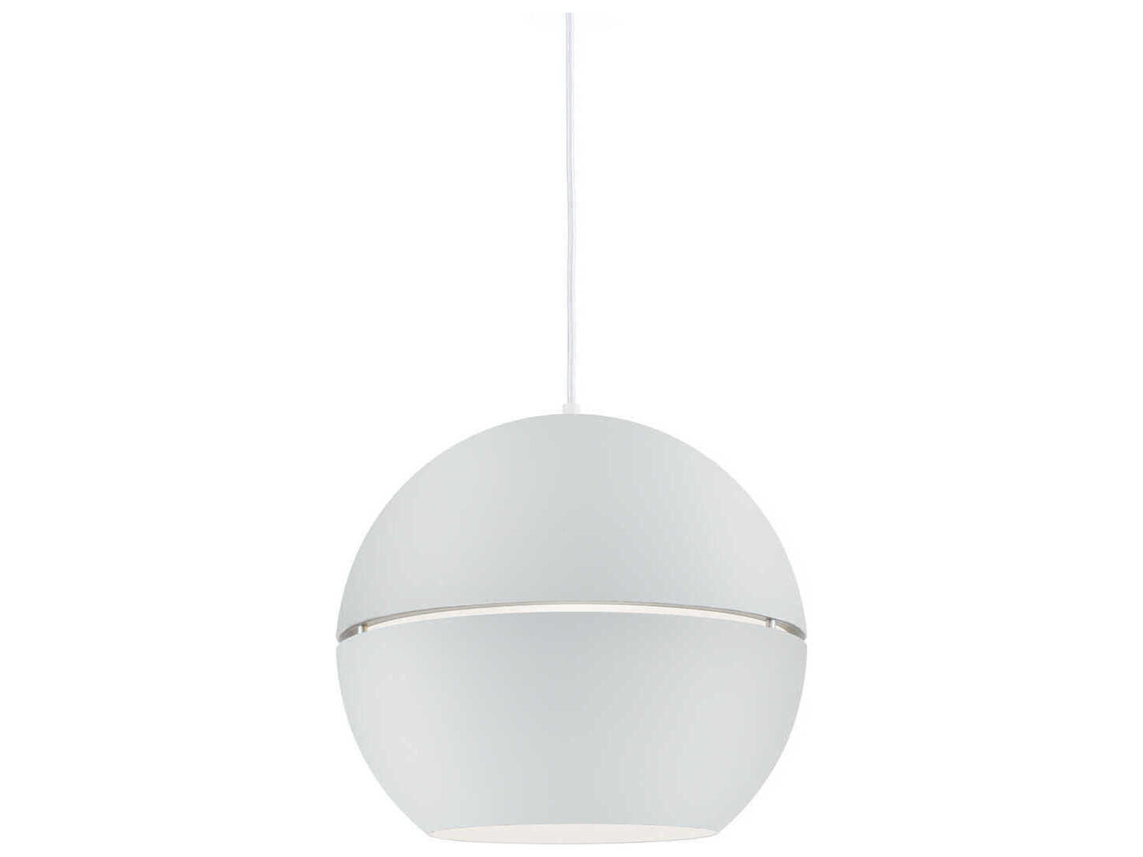 Lucas 1-Light White Globe Pendant