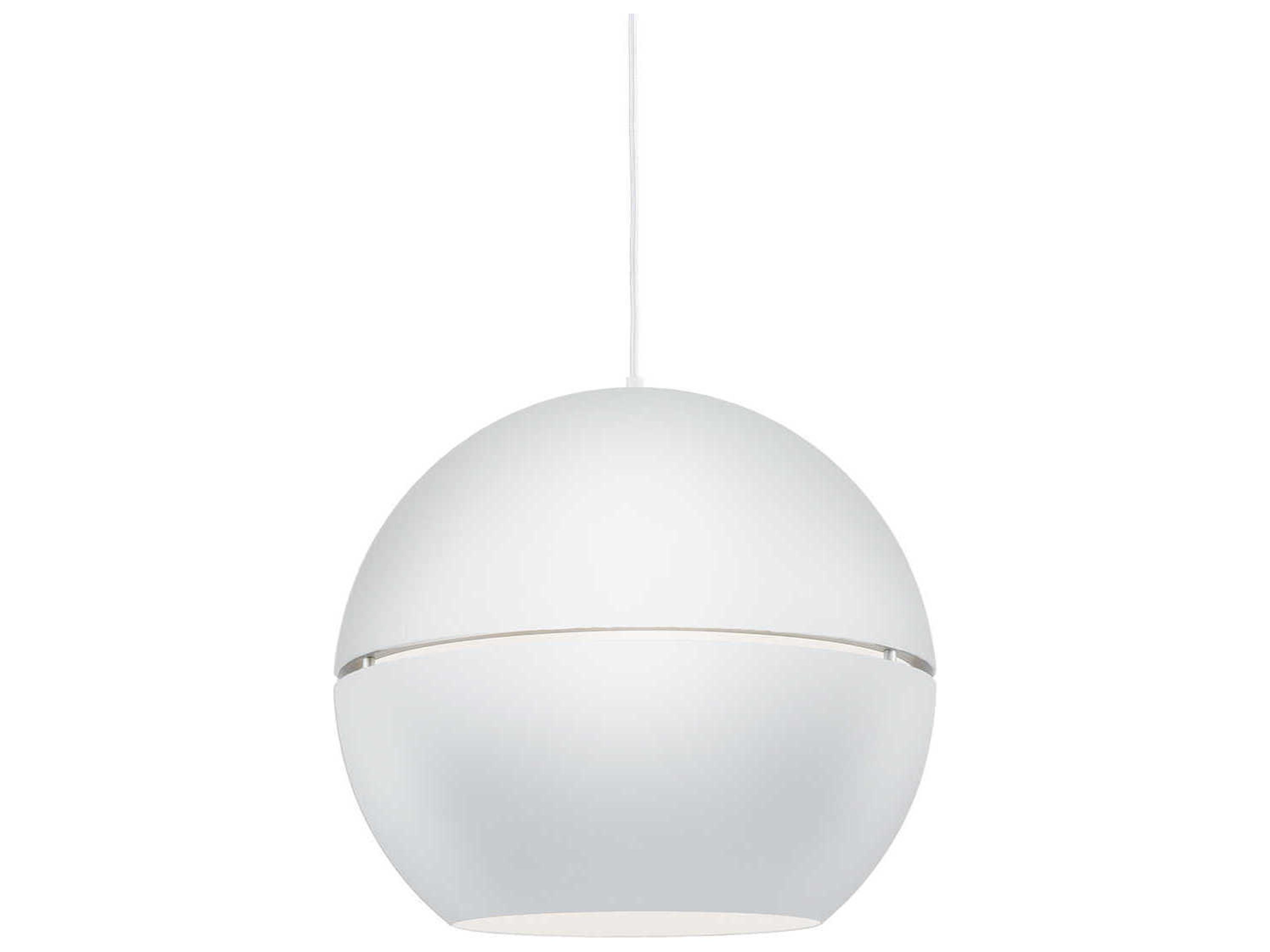 Lucas 1-Light White Globe Pendant