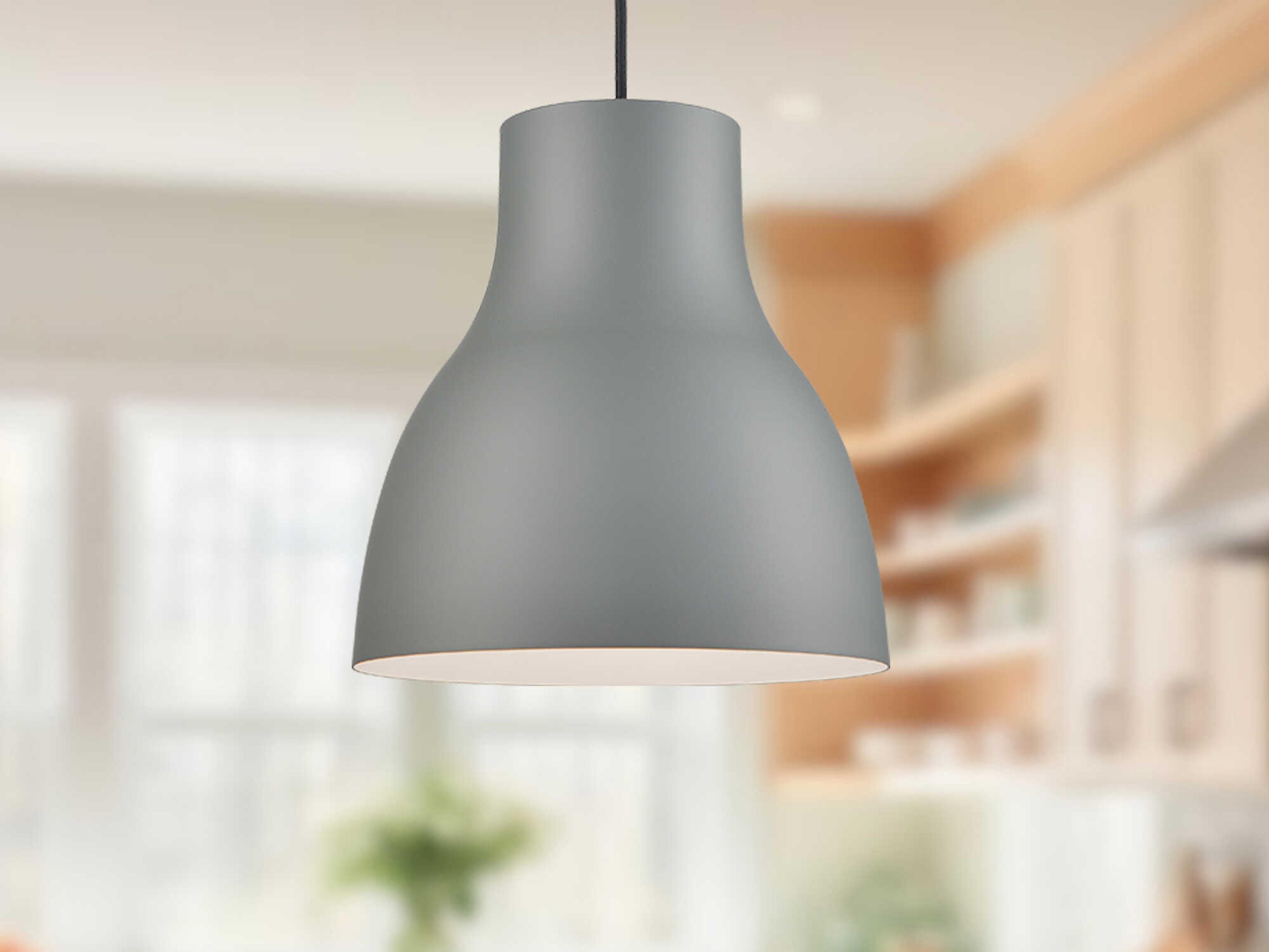 Kuzco Lighting Cradle 1-Light Gray Pendant