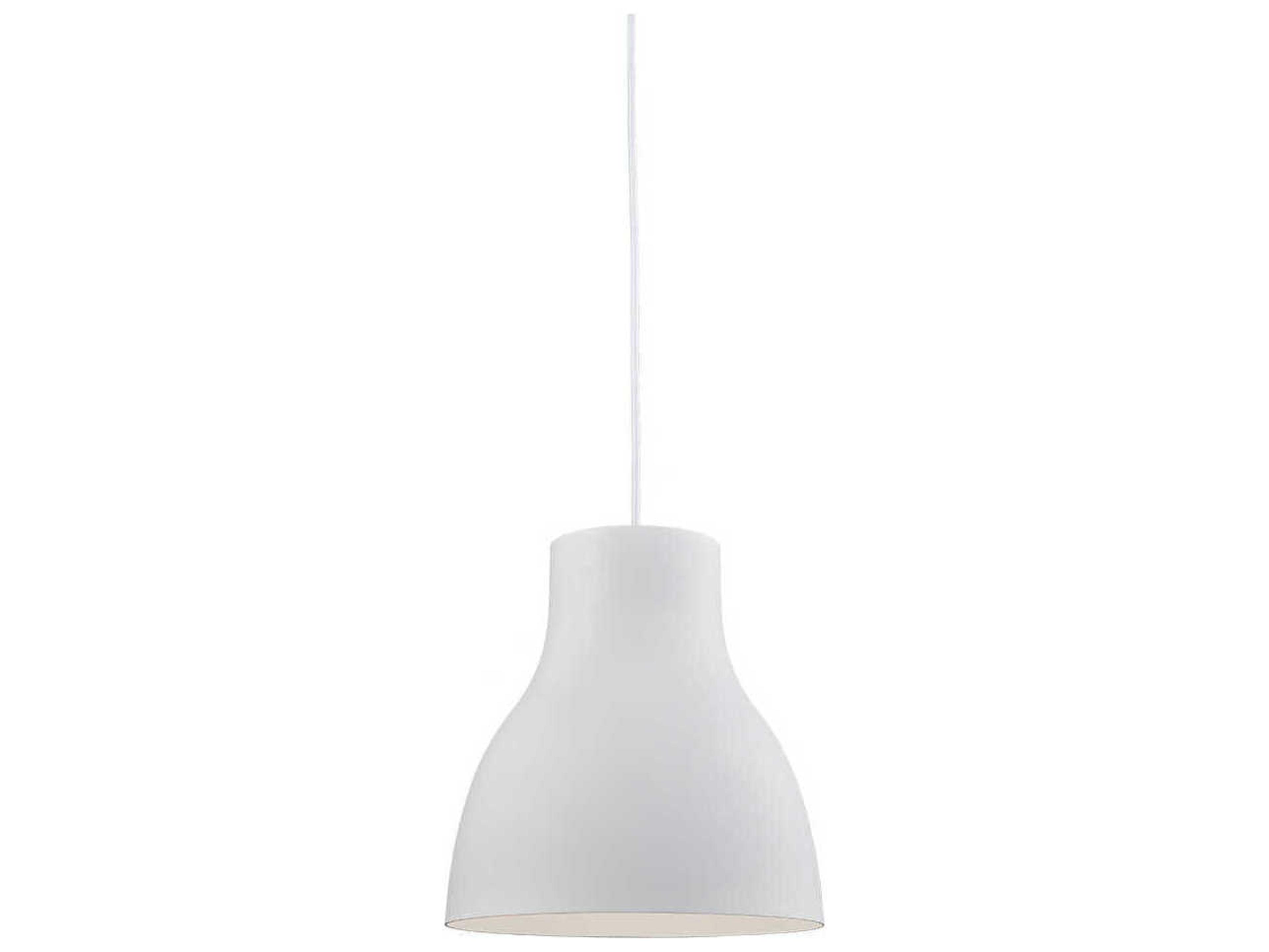 Cradle 1-Light White Pendant