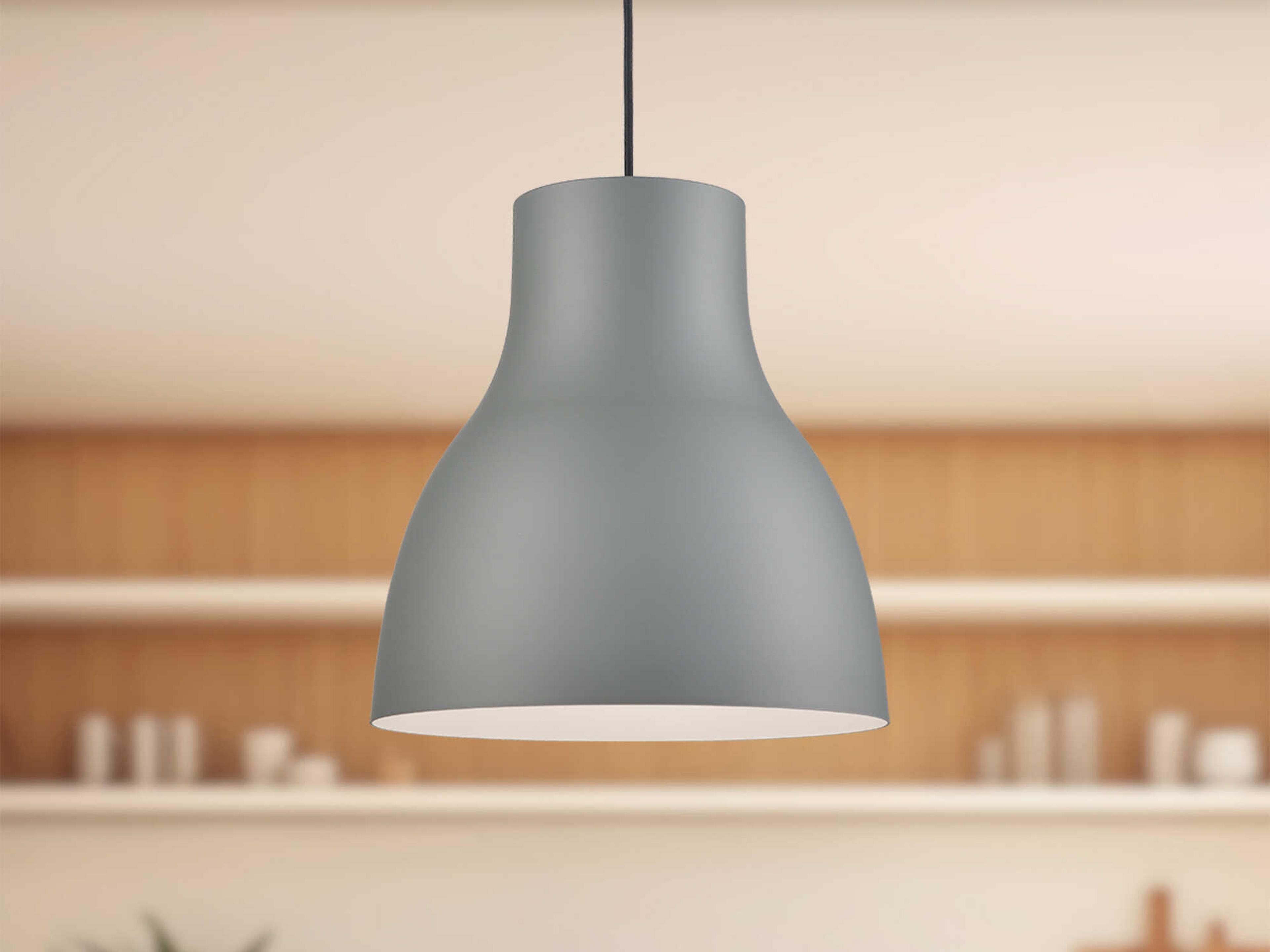 Kuzco Lighting Cradle 1-Light Gray Pendant
