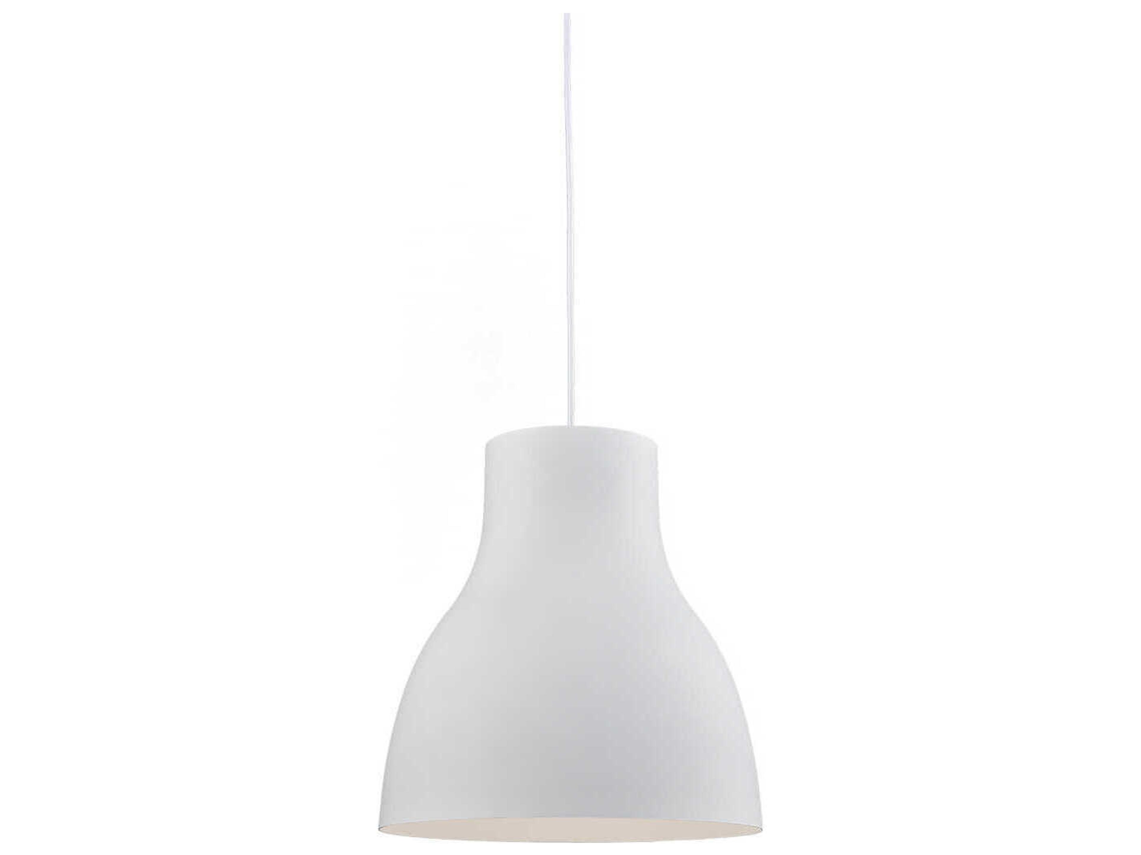 Cradle 1-Light White Pendant