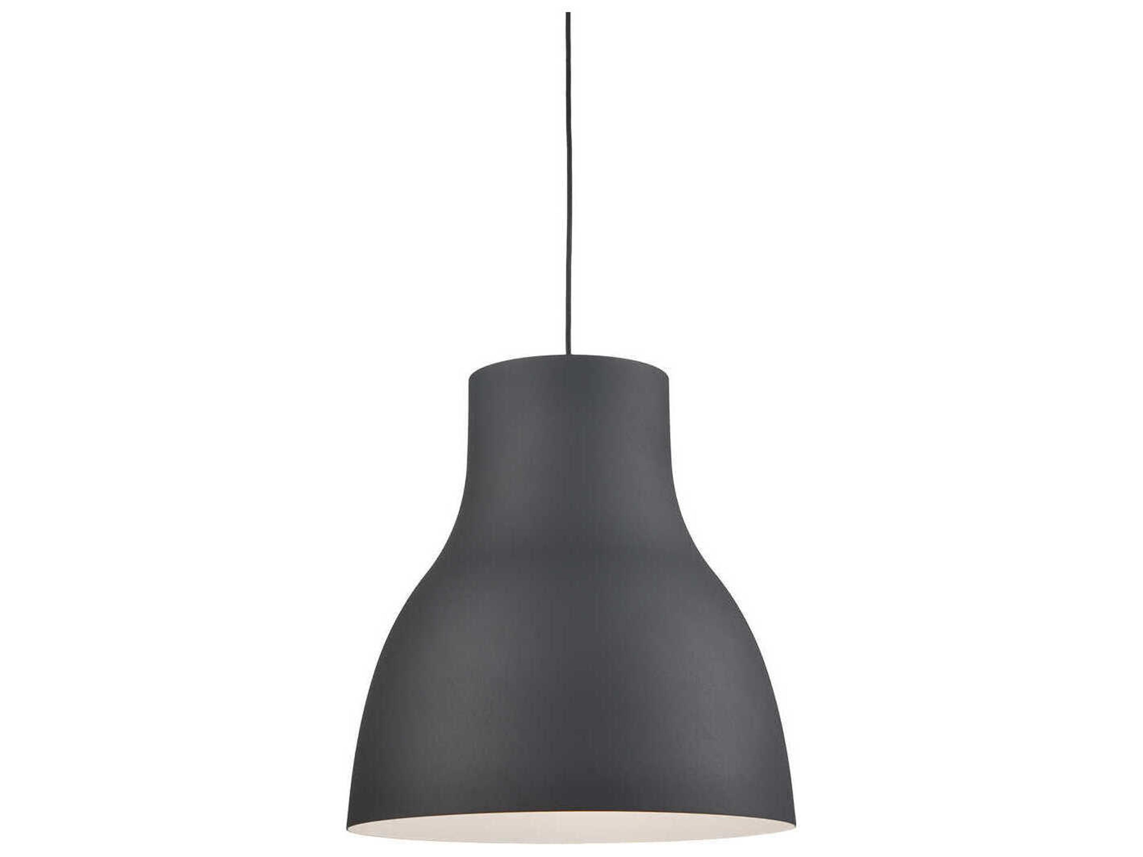 Cradle 1-Light Black Pendant
