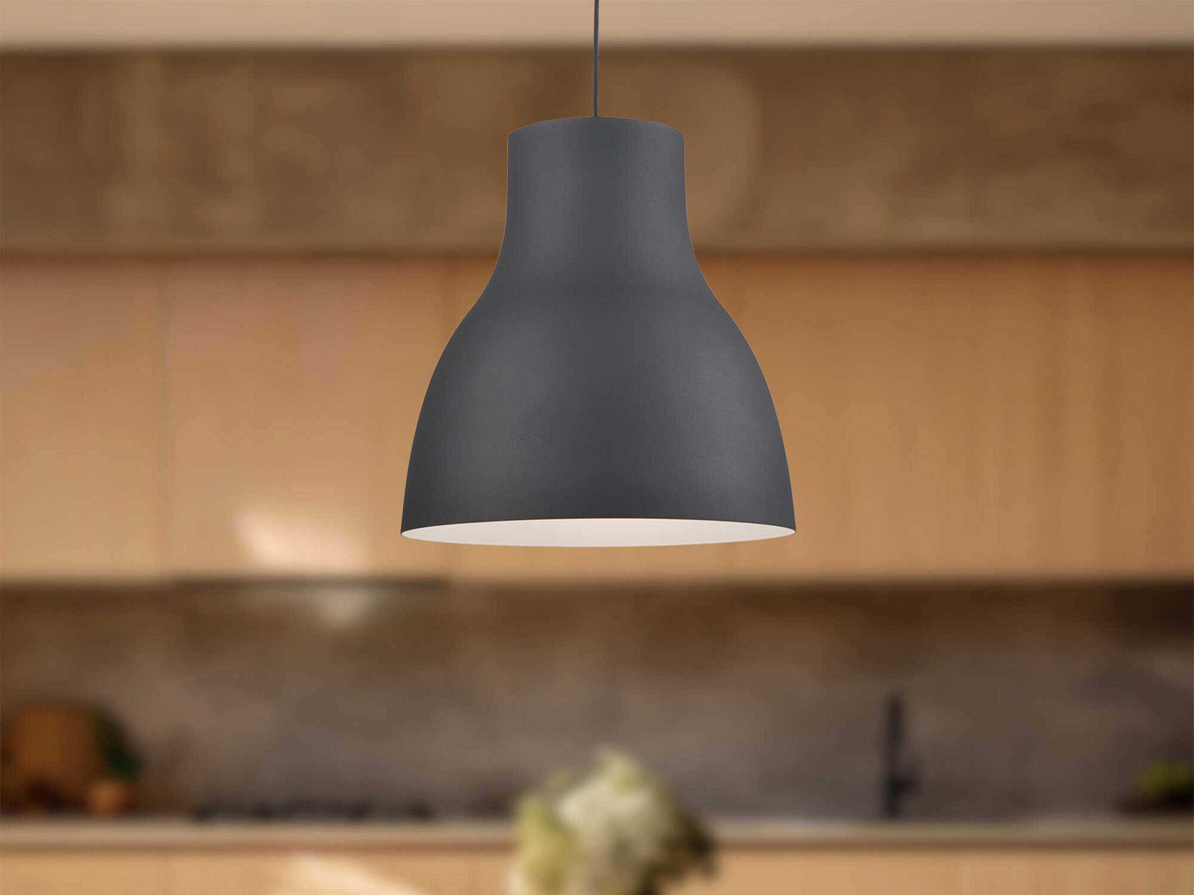 Kuzco Lighting Cradle 1-Light Black Pendant