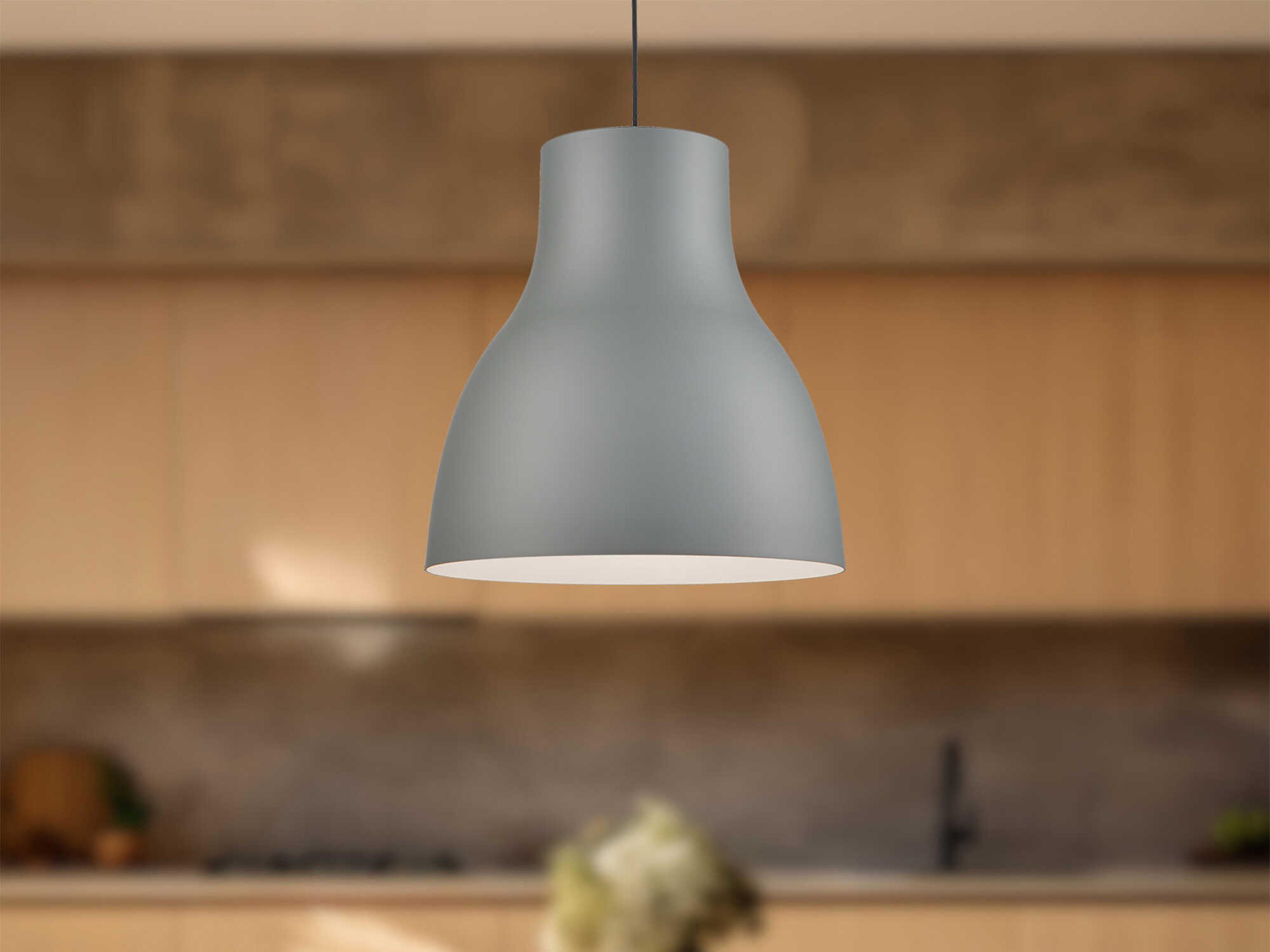 Kuzco Lighting Cradle 1-Light Gray Pendant