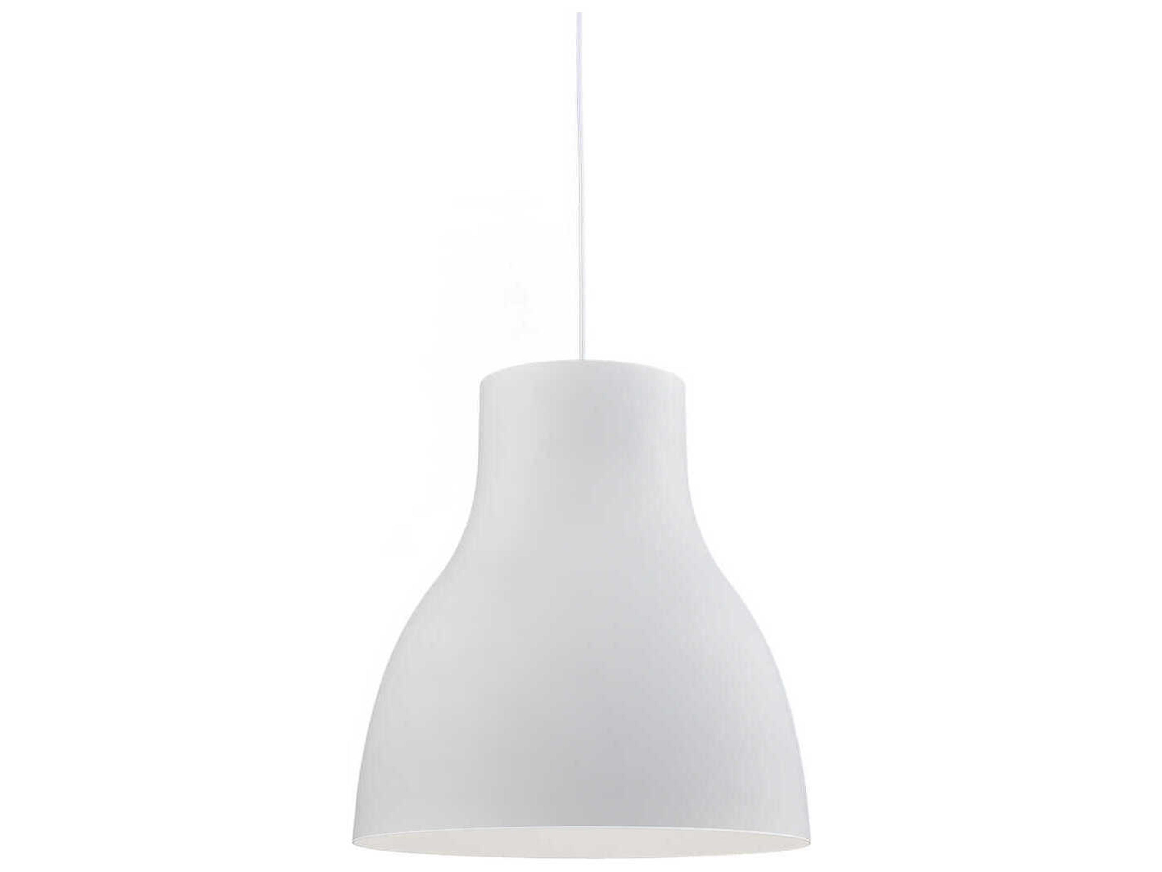 Cradle 1-Light White Pendant