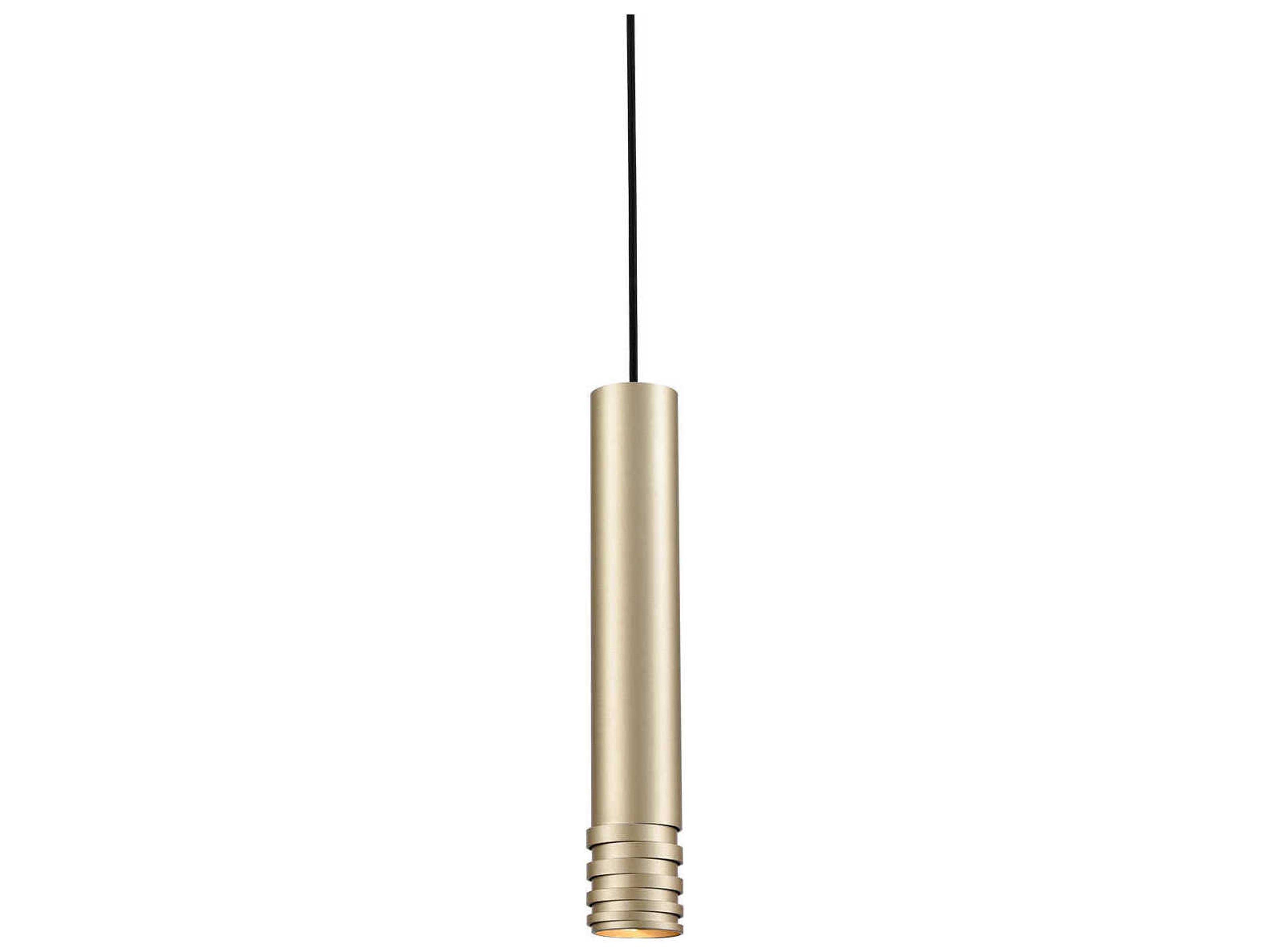 Milca 1-Light Gold Cylinder Mini Pendant
