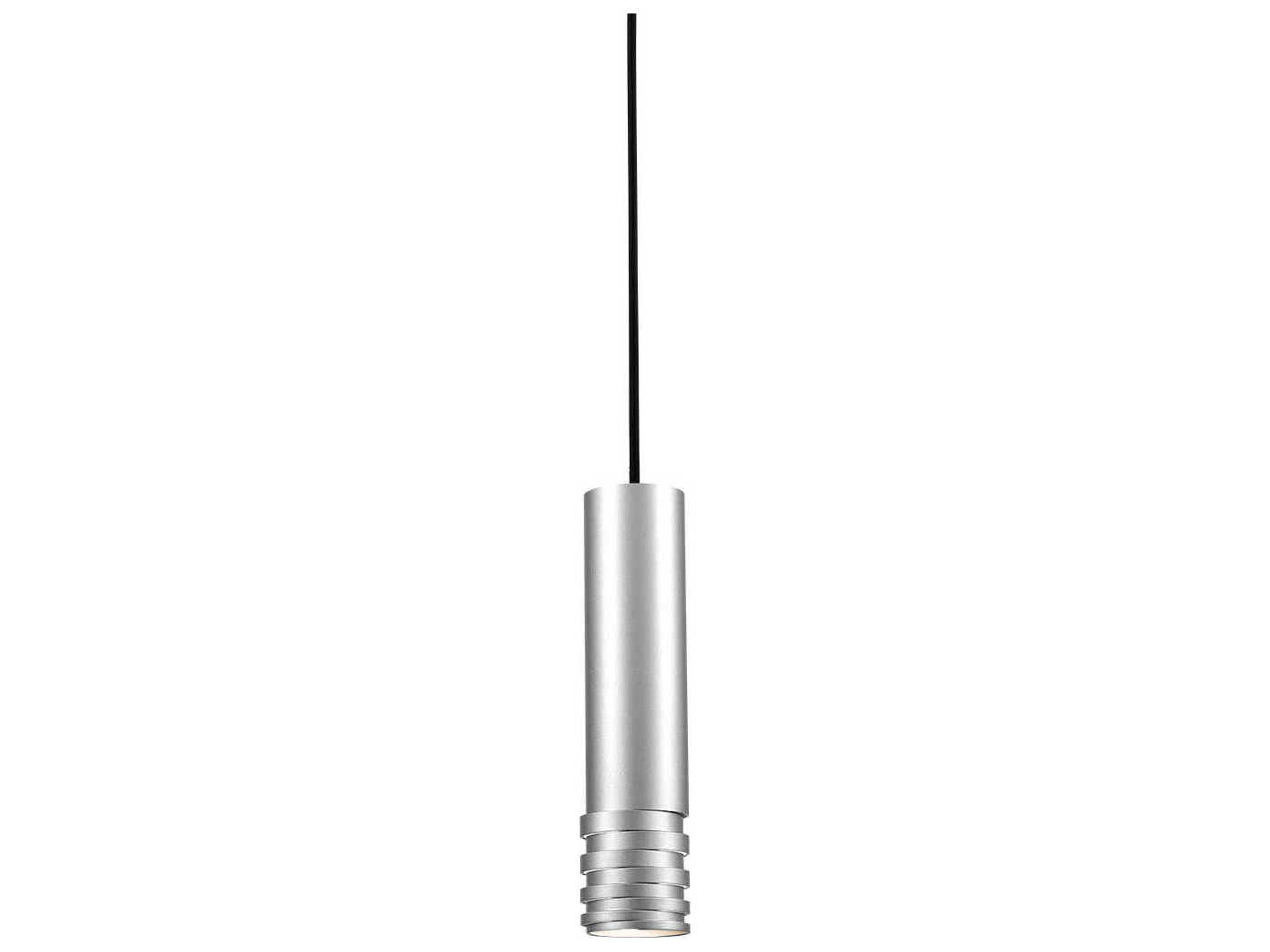 Milca 1-Light Brushed Nickel Cylinder Mini Pendant