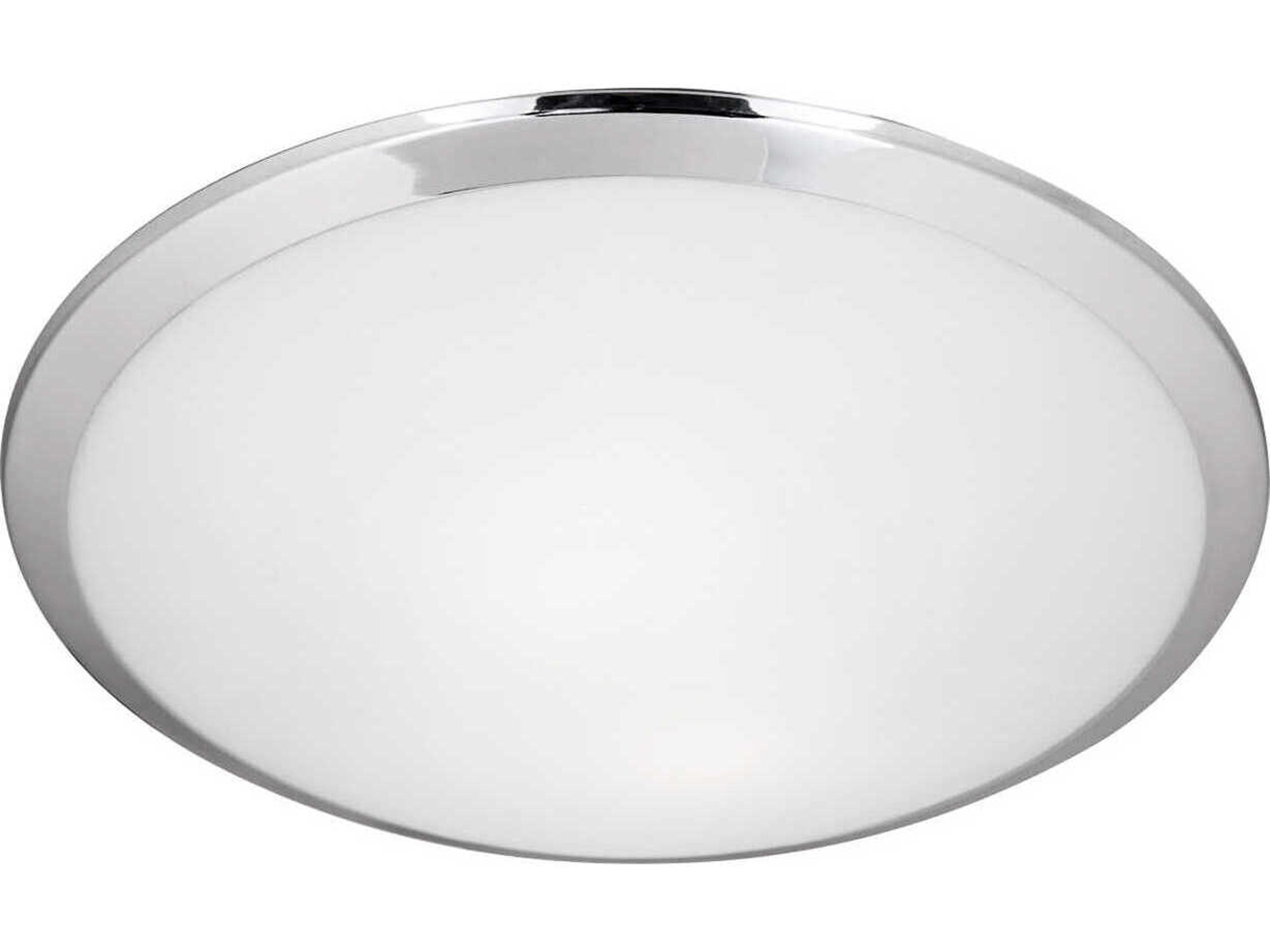Malta 2-Light Chrome Dome Flush Mount