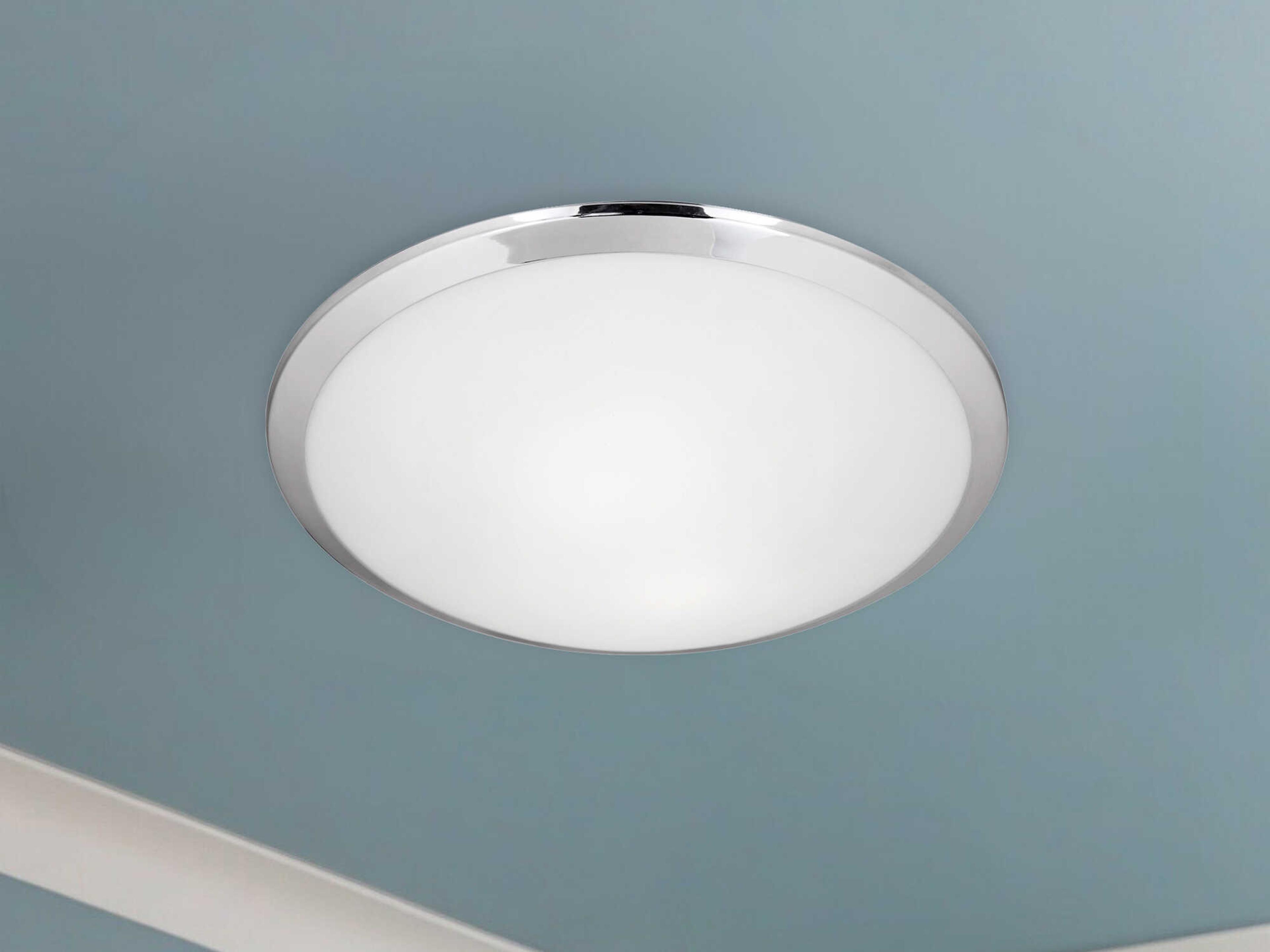 Kuzco Lighting Malta 2-Light Chrome Dome Flush Mount