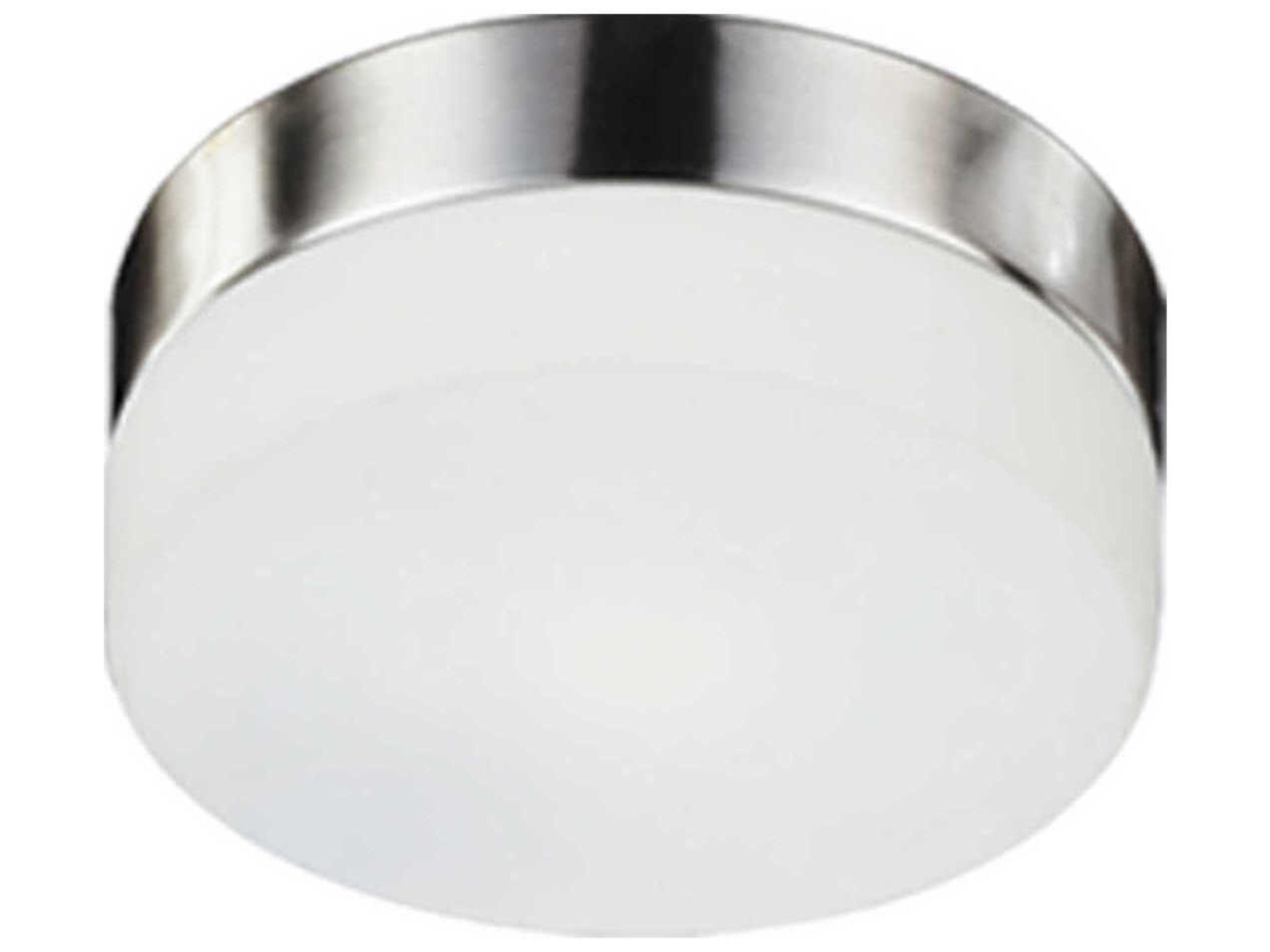Lomita 2-Light Brushed Nickel Round Flush Mount