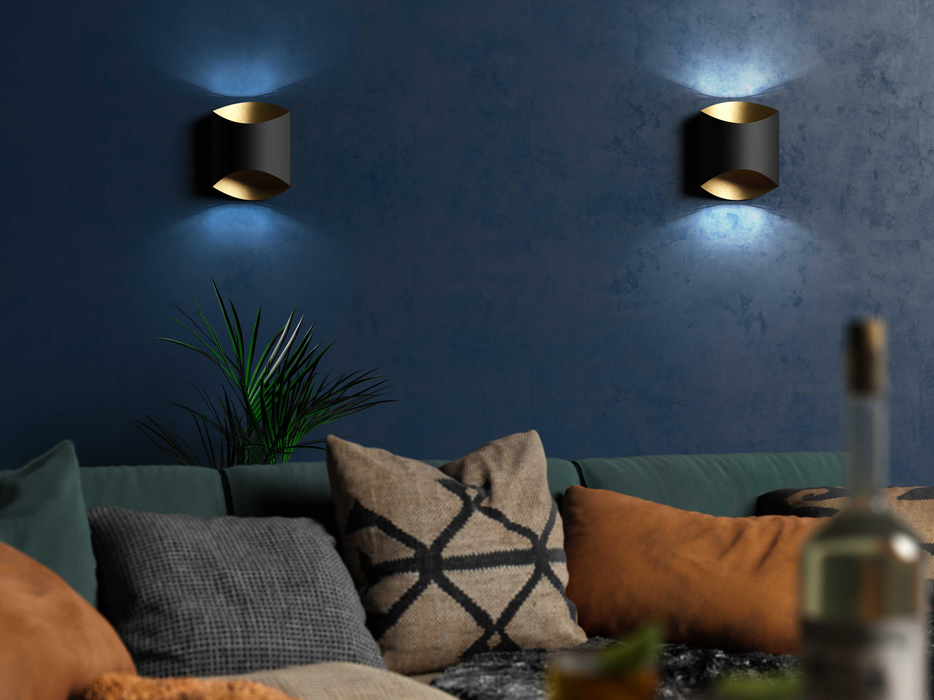 Kuzco Lighting Preston Black Wall Sconce