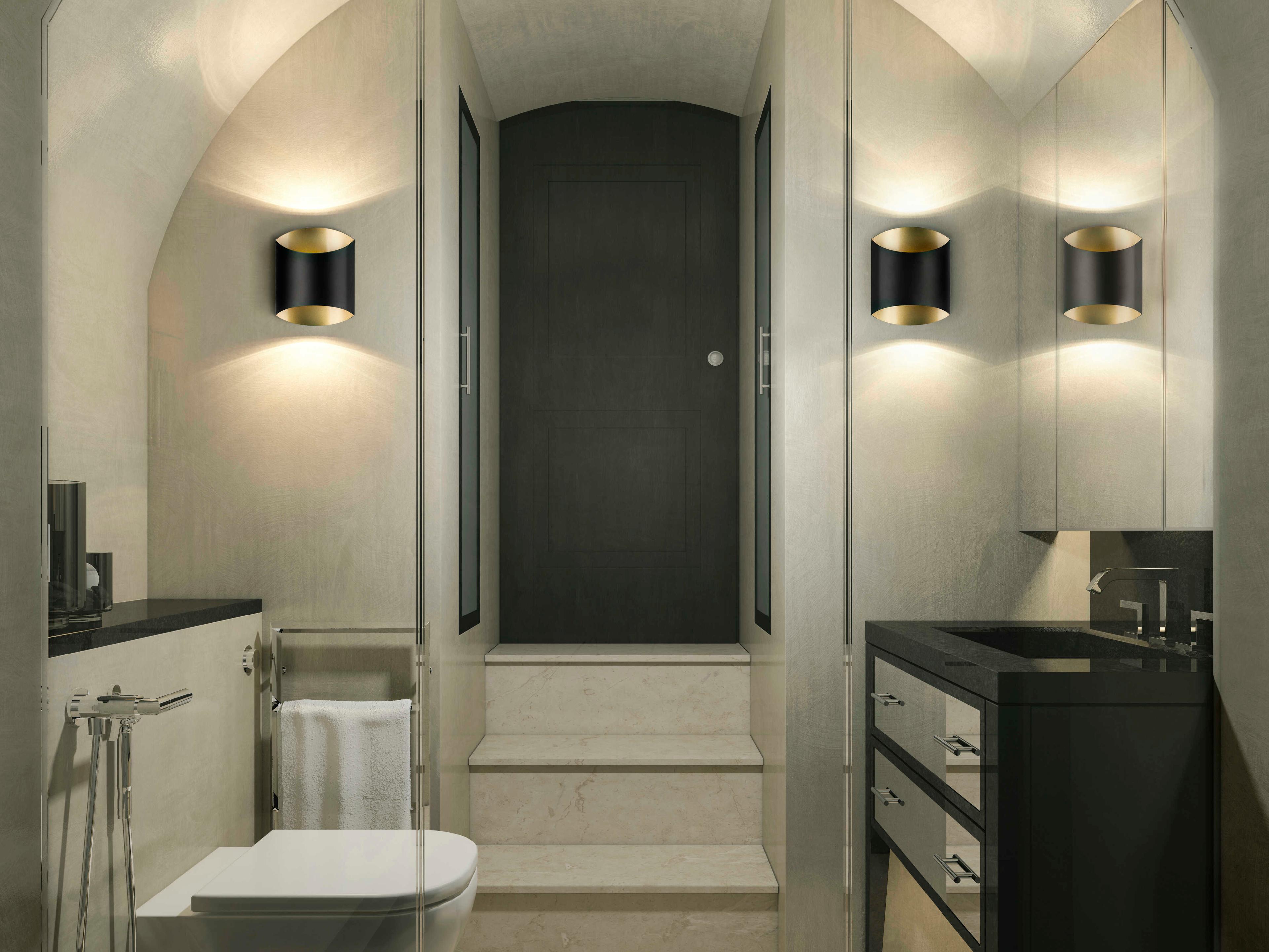 Kuzco Lighting Preston Black Wall Sconce