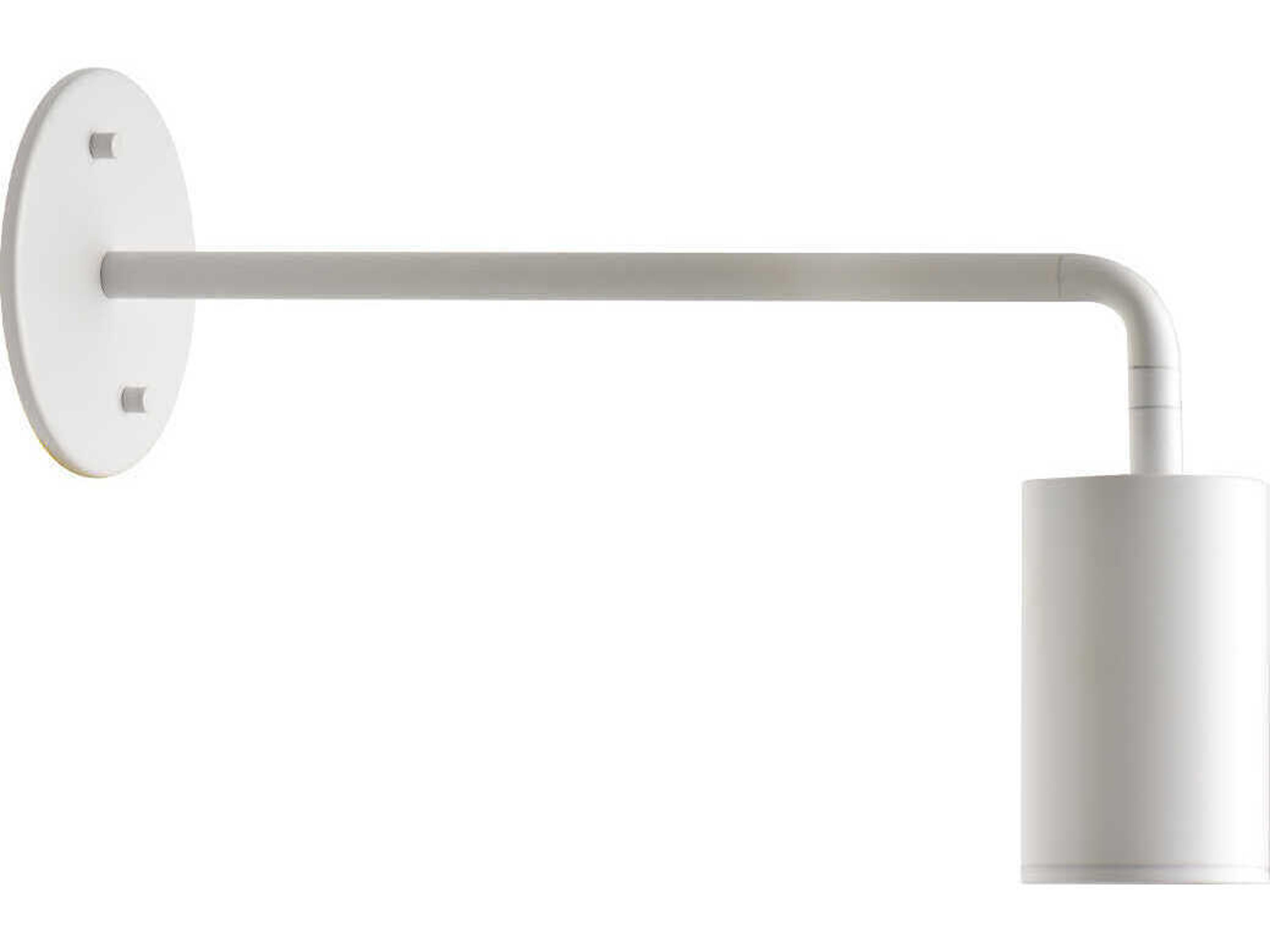 Barclay 1-Light White Swing Wall Sconce