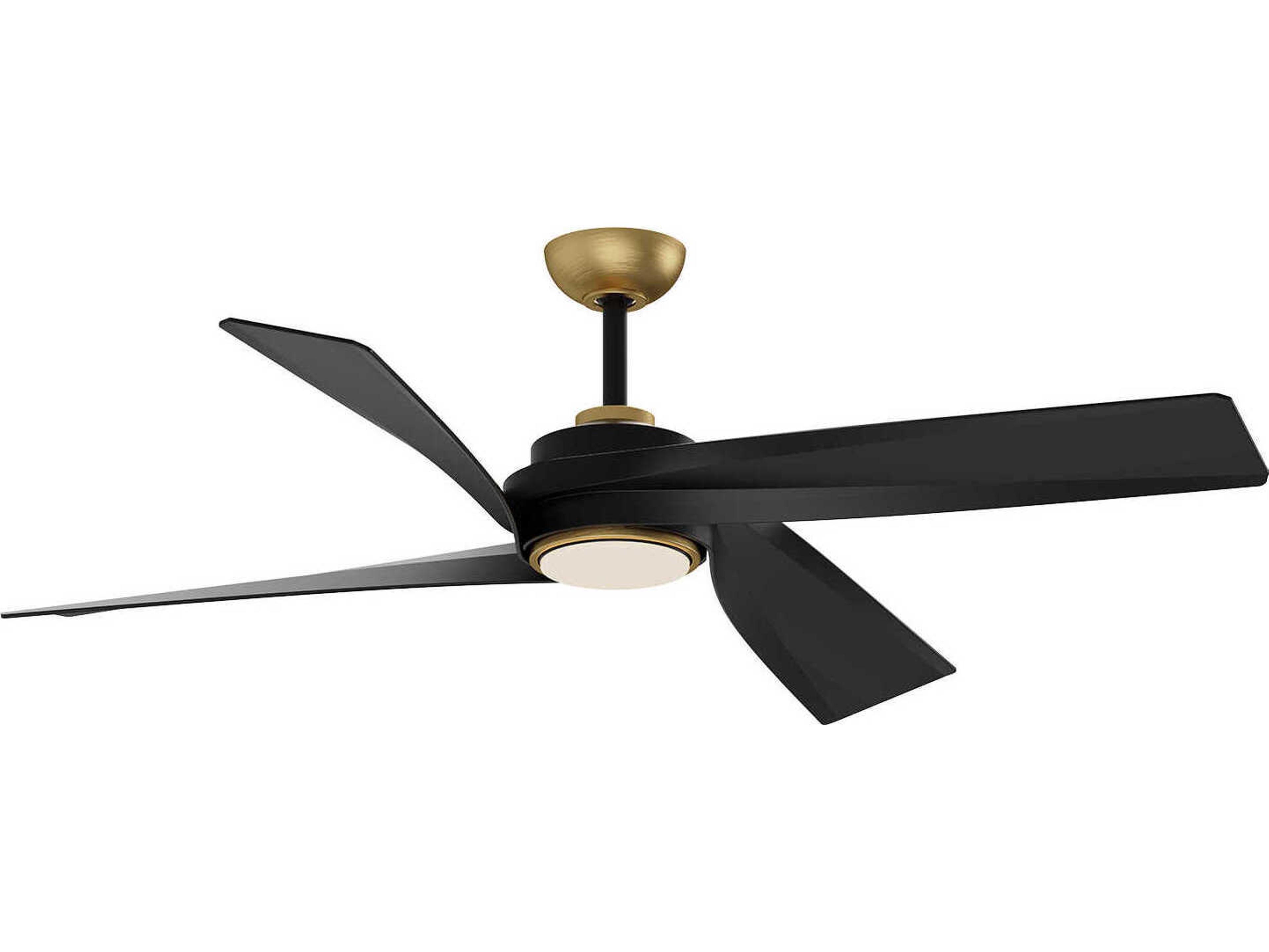 Horizon 56-inch LED Ceiling Fan in Brushed Gold