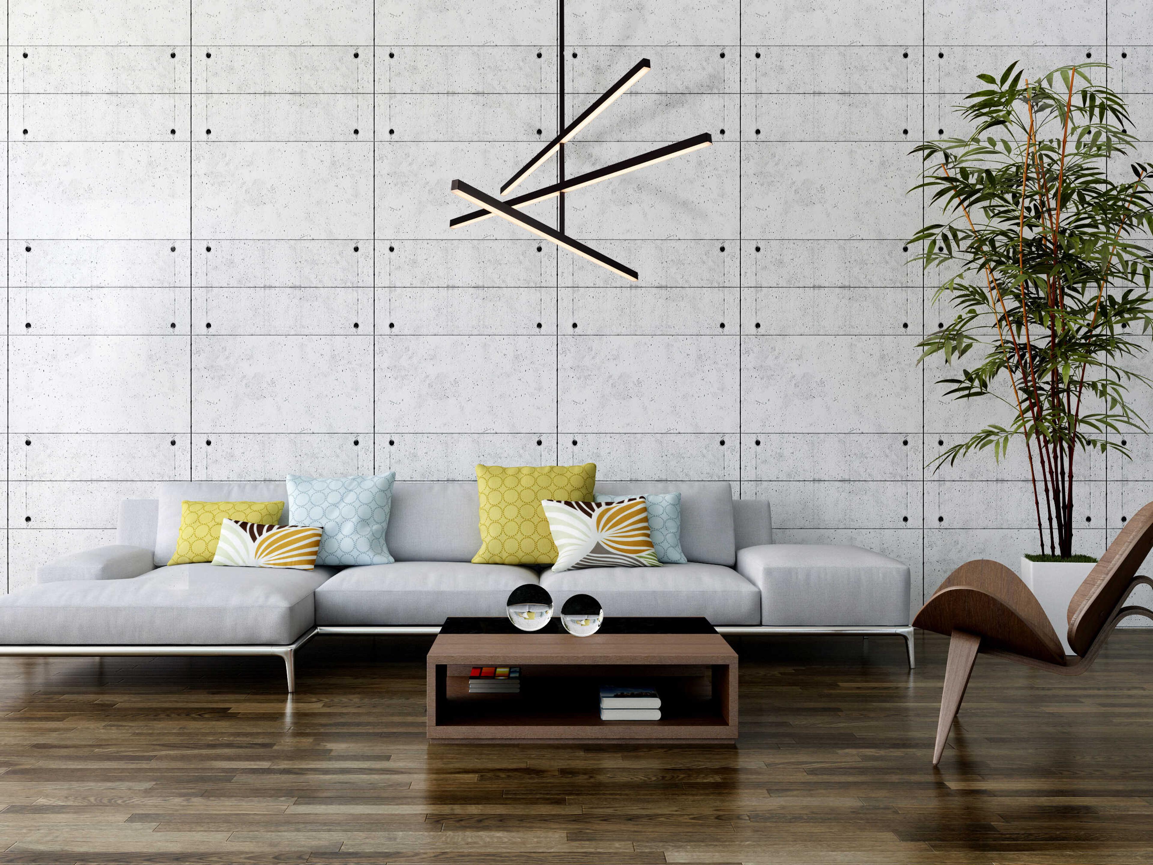 Kuzco Lighting Vega Black Linear Chandelier