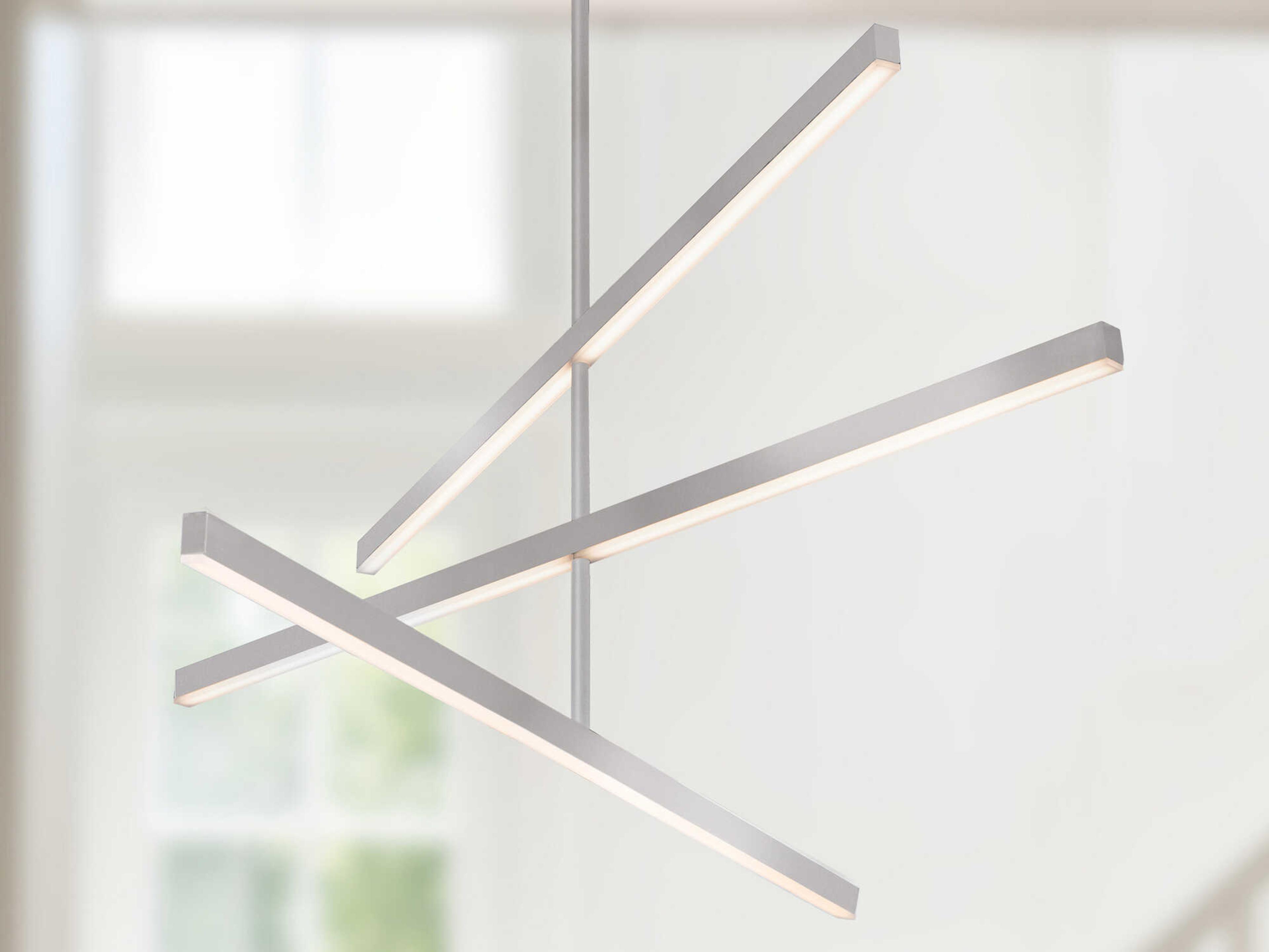 Kuzco Lighting Vega Brushed Nickel Linear Chandelier