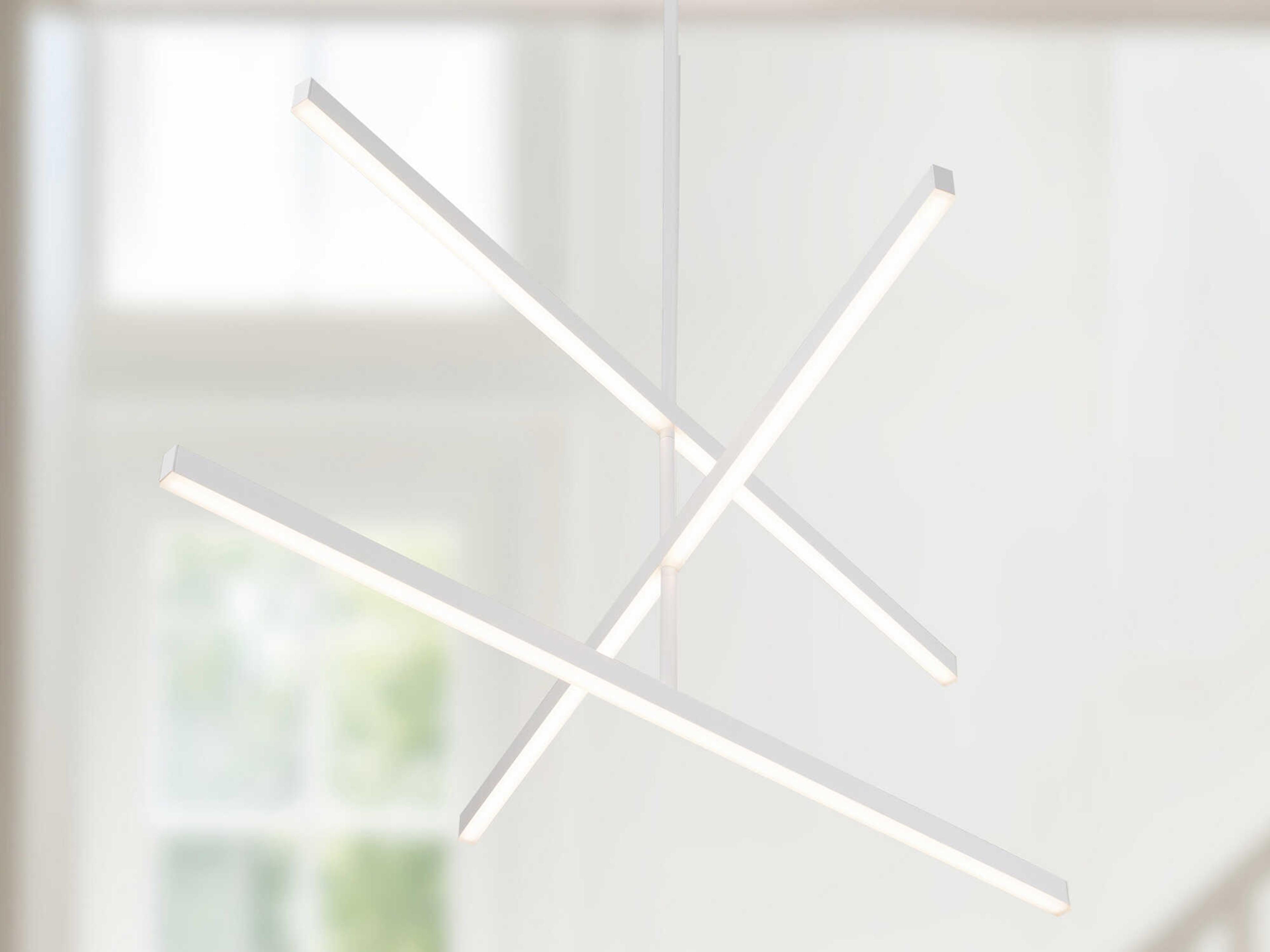 Kuzco Lighting Vega White Linear Chandelier