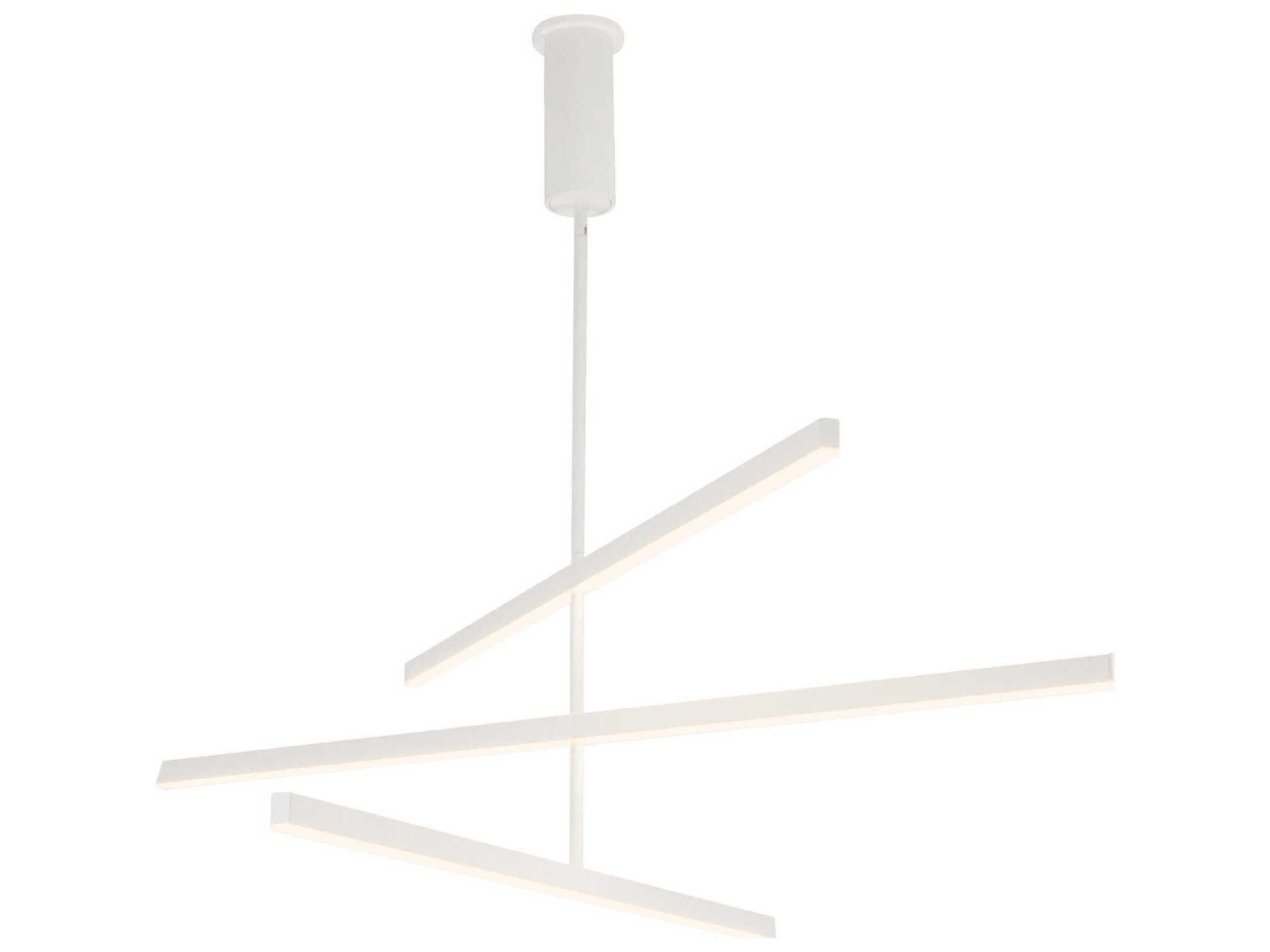 Vega White Linear Chandelier