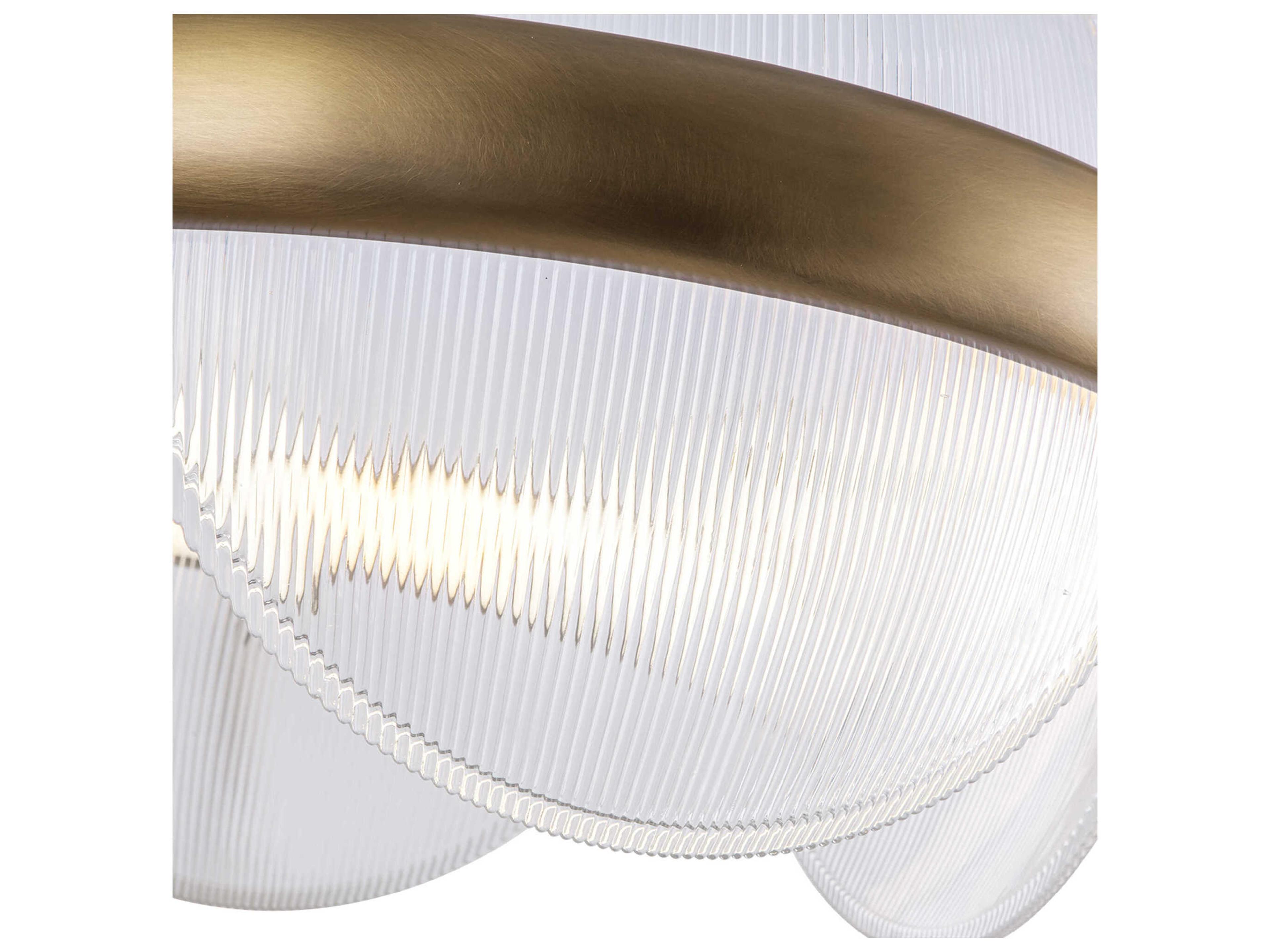 Kuzco Lighting Taurus Vintage Brass Round Chandelier