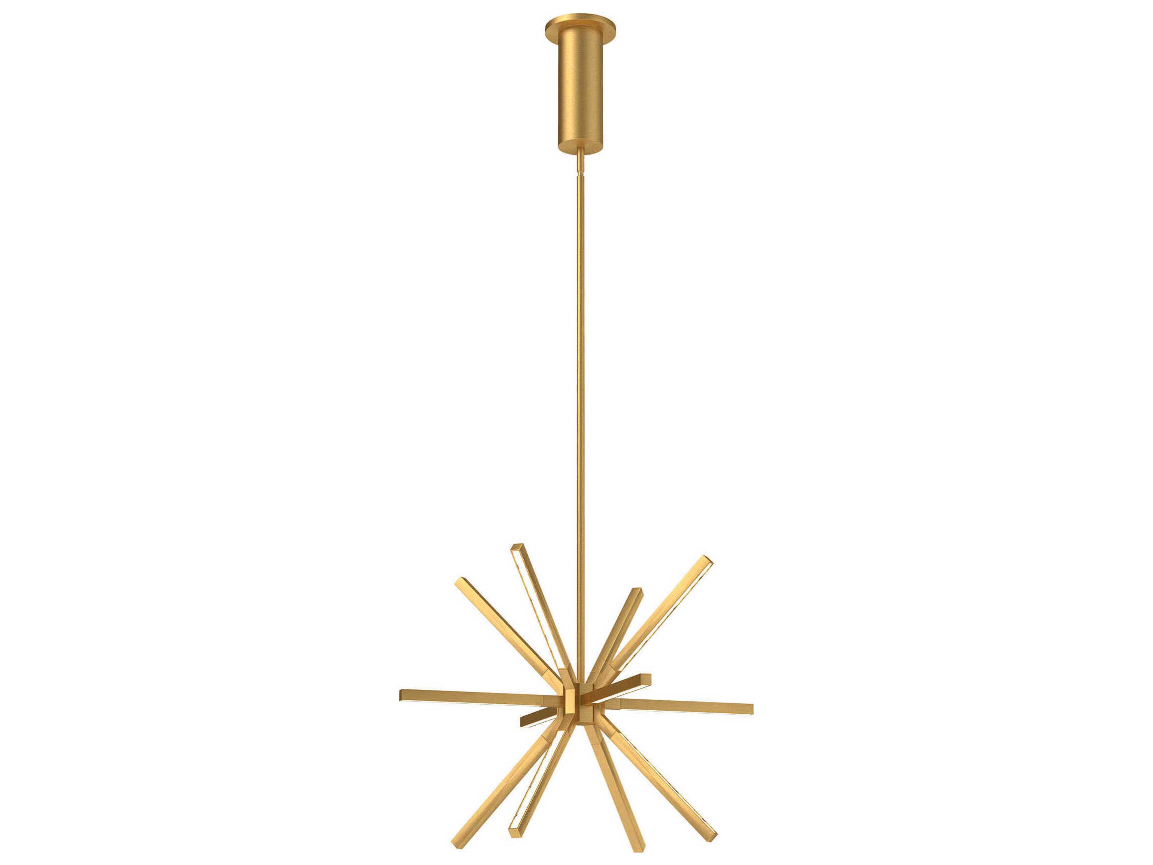 Sirius Minor Brushed Gold Sputnik Chandelier