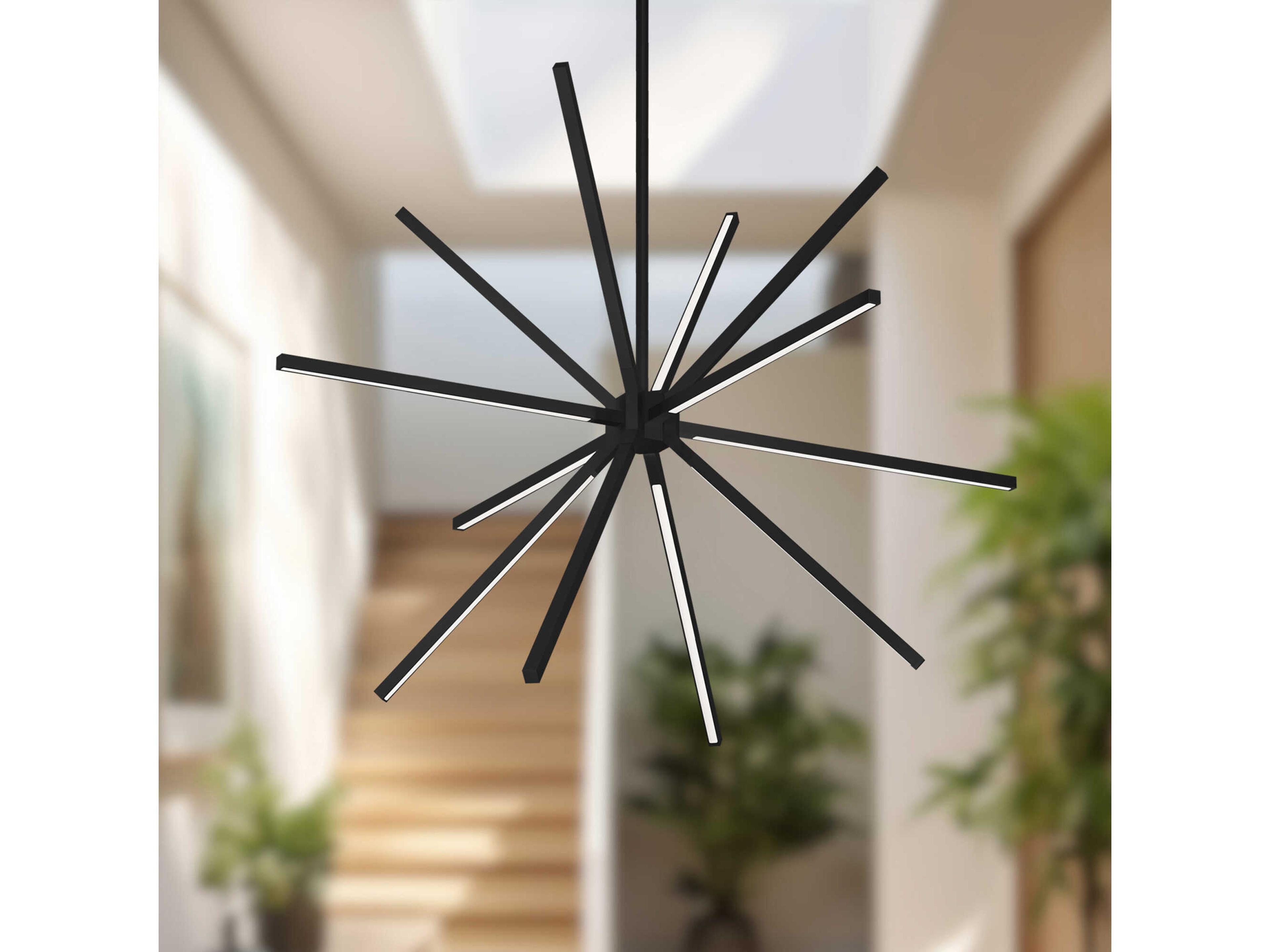 Kuzco Lighting Sirius Minor Black Sputnik Chandelier