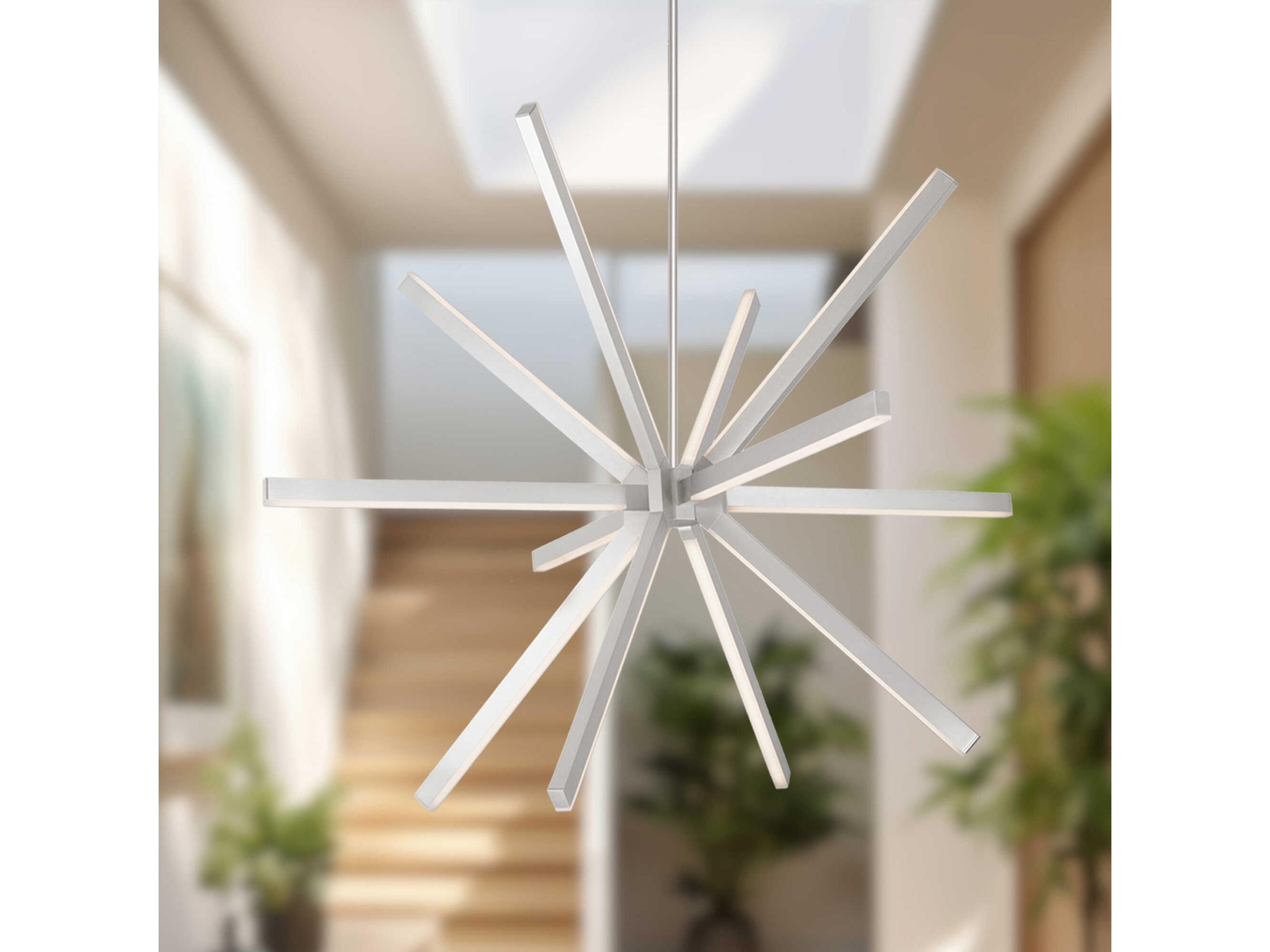 Kuzco Lighting Sirius Brushed Nickel Sputnik Chandelier